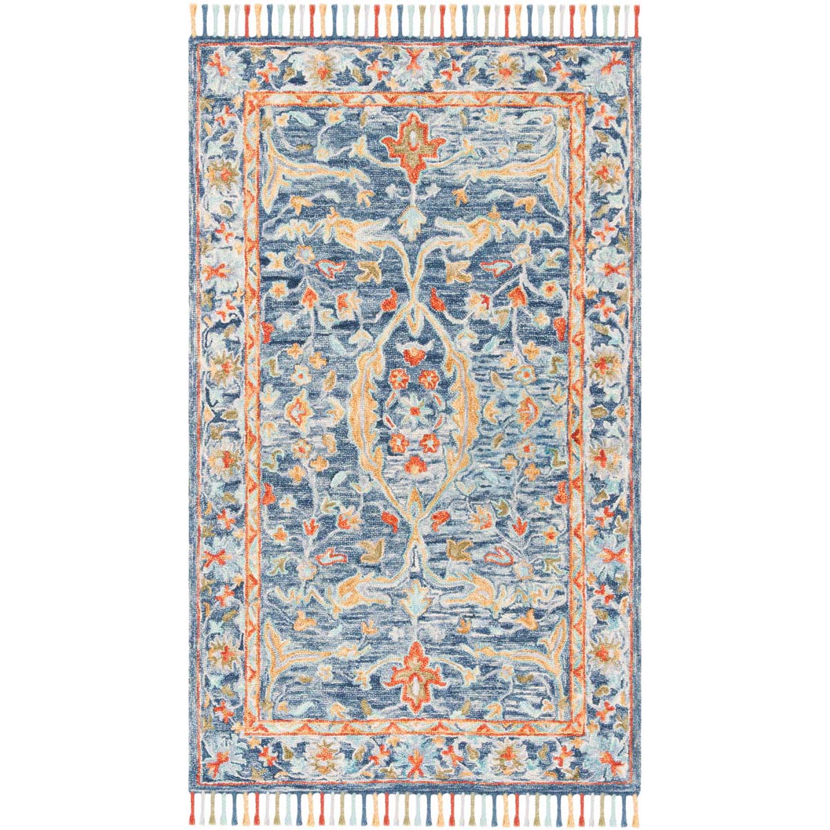Safavieh Aspen 116 Rug, APN116 - Blue / Rust