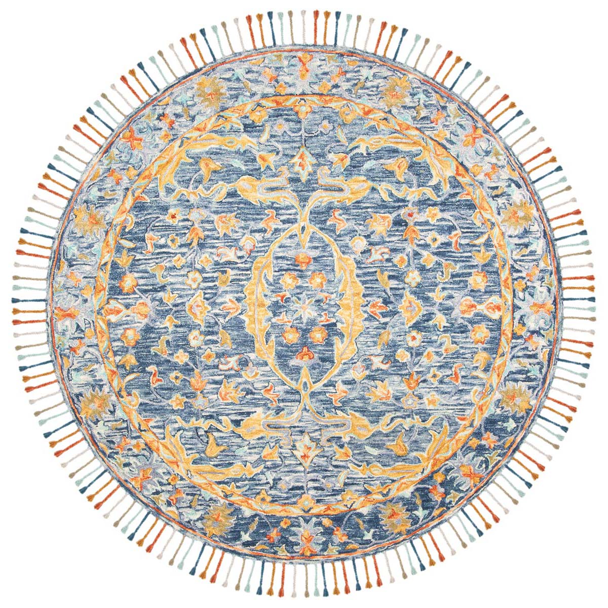 Safavieh Aspen 116 Rug, APN116 - Blue / Rust
