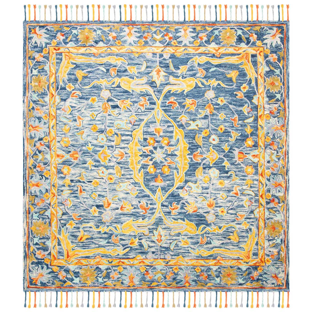 Safavieh Aspen 116 Rug, APN116 - Blue / Rust