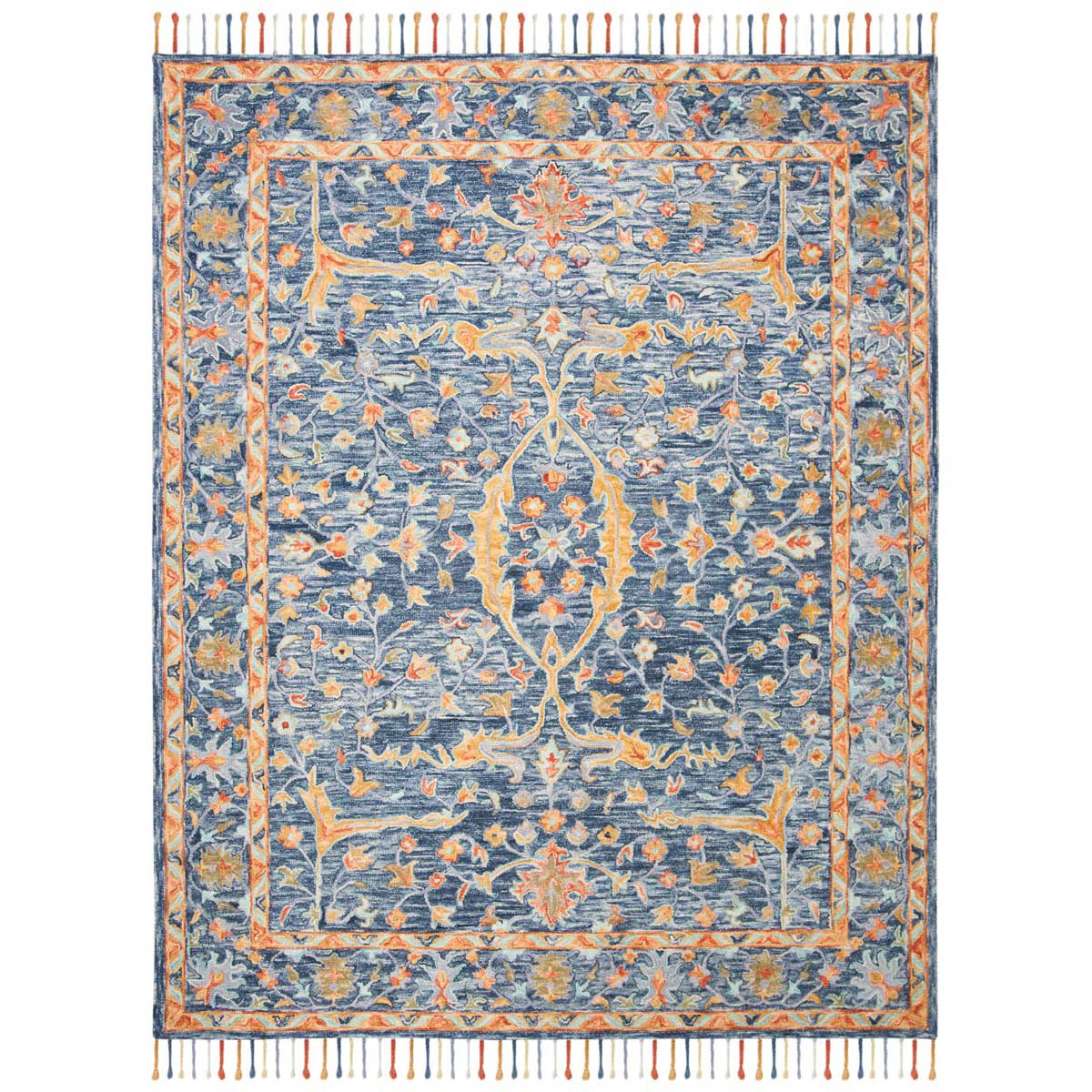 Safavieh Aspen 116 Rug, APN116 - Blue / Rust