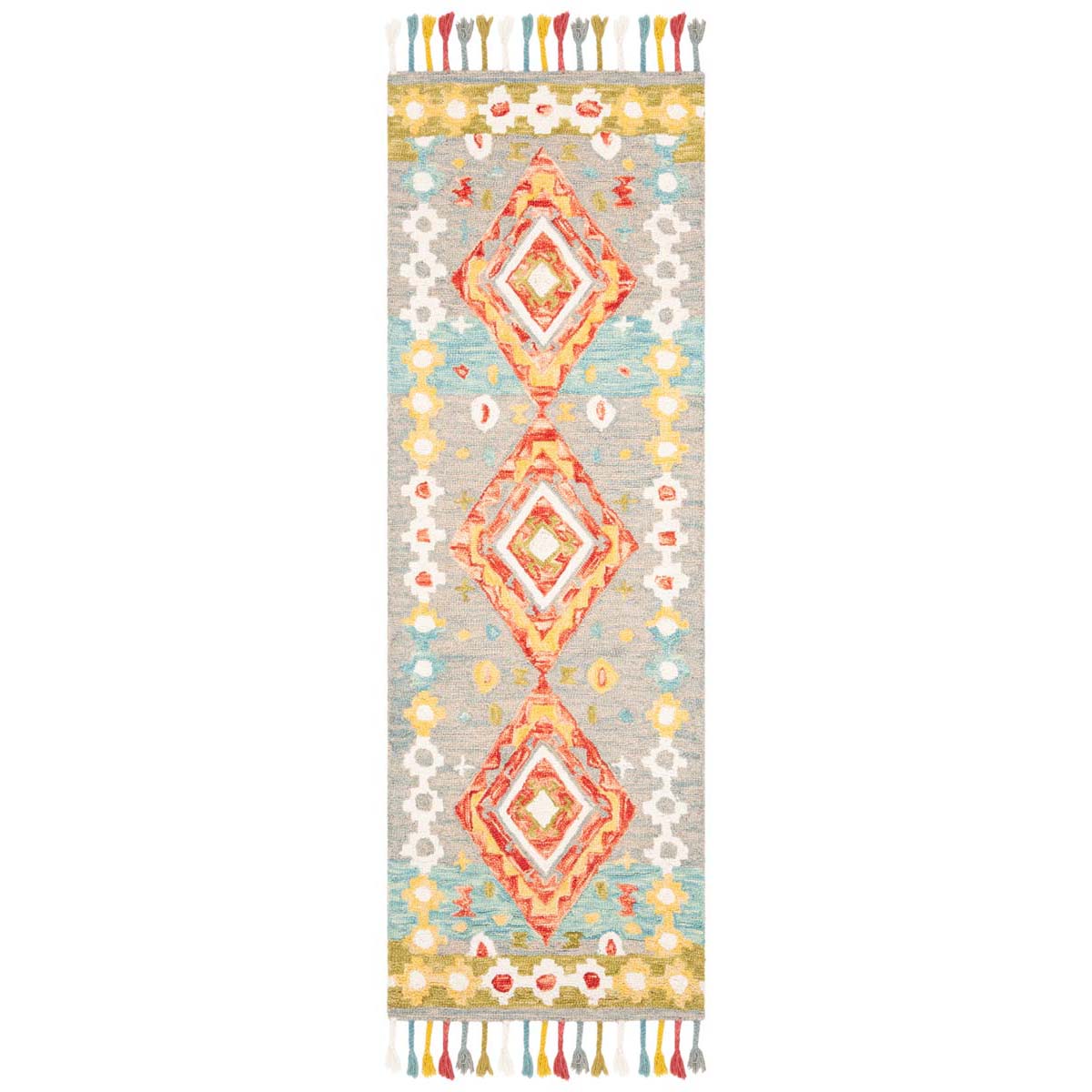 Safavieh Aspen 119 Rug, APN119 - Grey / Red