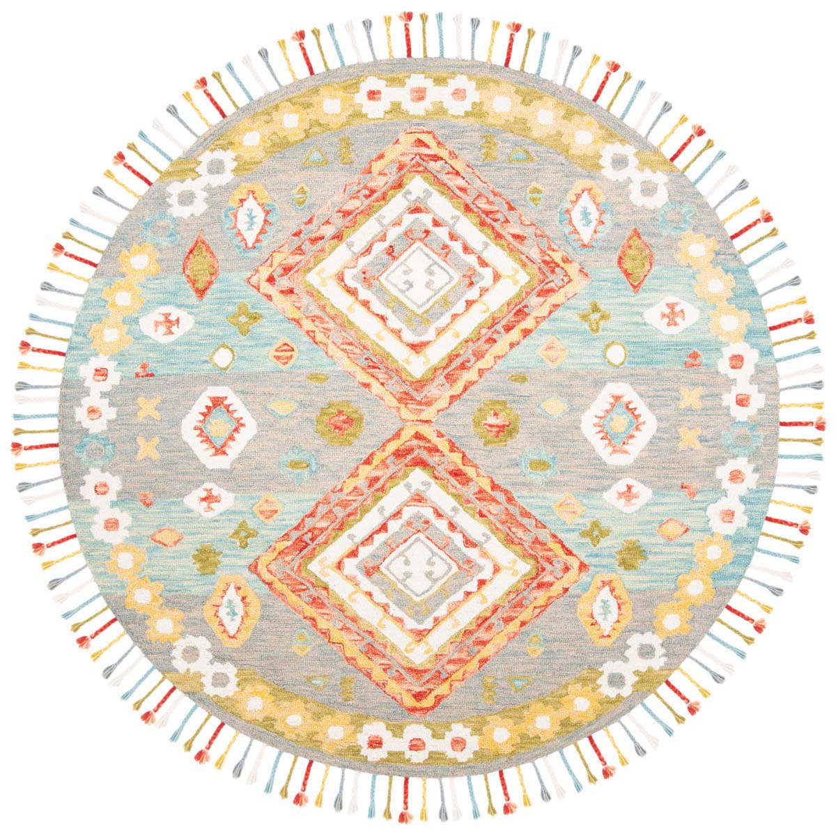 Safavieh Aspen 119 Rug, APN119 - Grey / Red