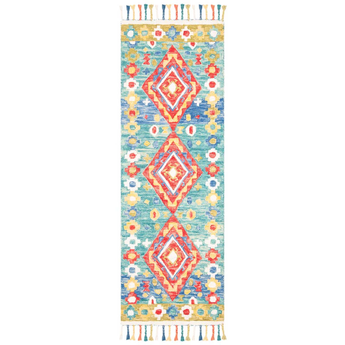 Safavieh Aspen 119 Rug, APN119 - Green / Red