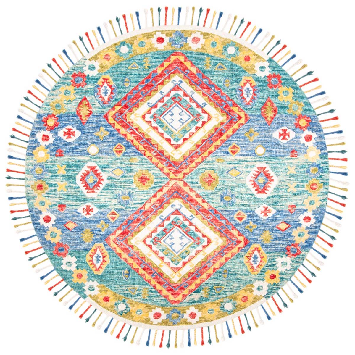 Safavieh Aspen 119 Rug, APN119 - Green / Red