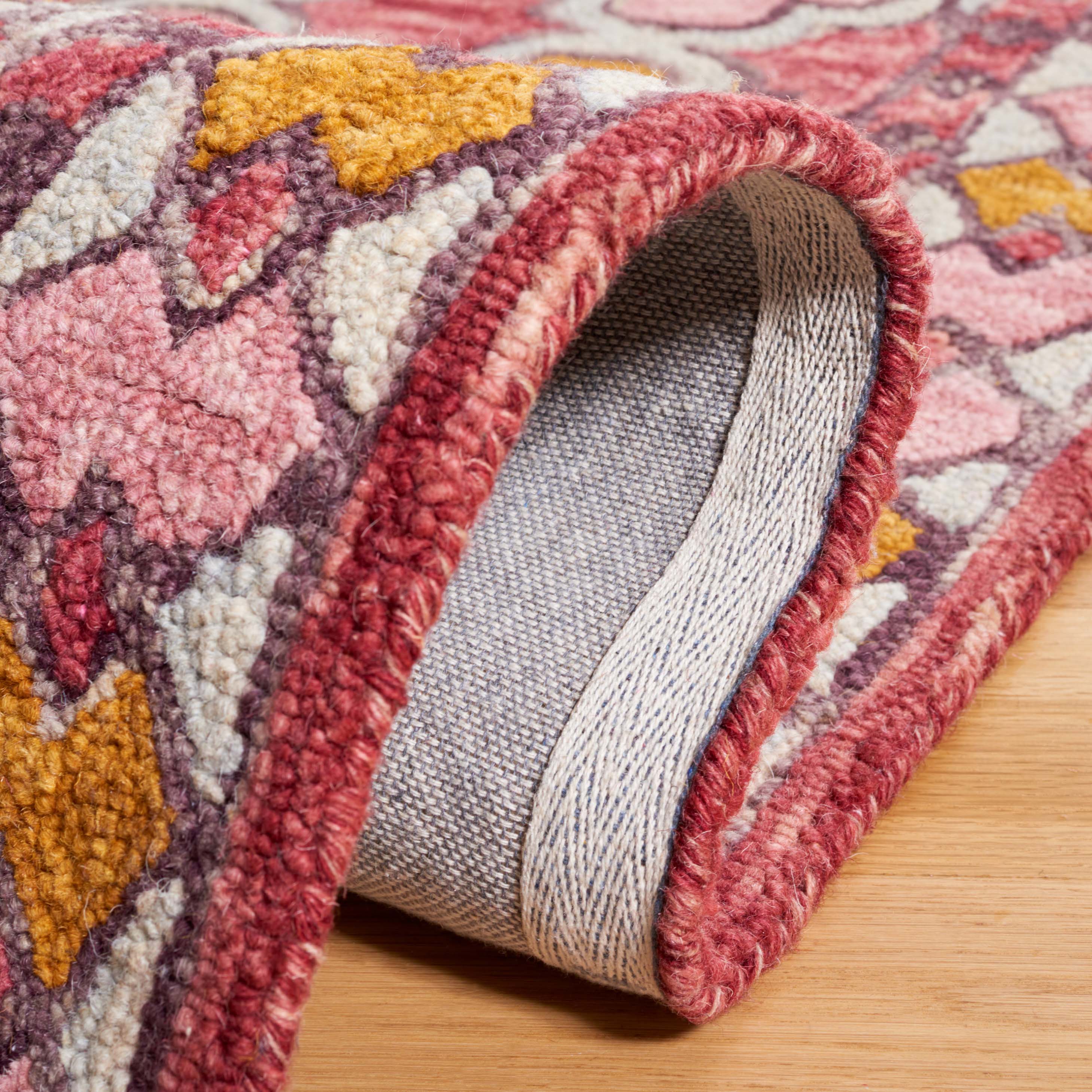 Safavieh Aspen 121 Rug, APN121 - Pink / Yellow