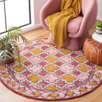 Safavieh Aspen 121 Rug, APN121 - Pink / Yellow