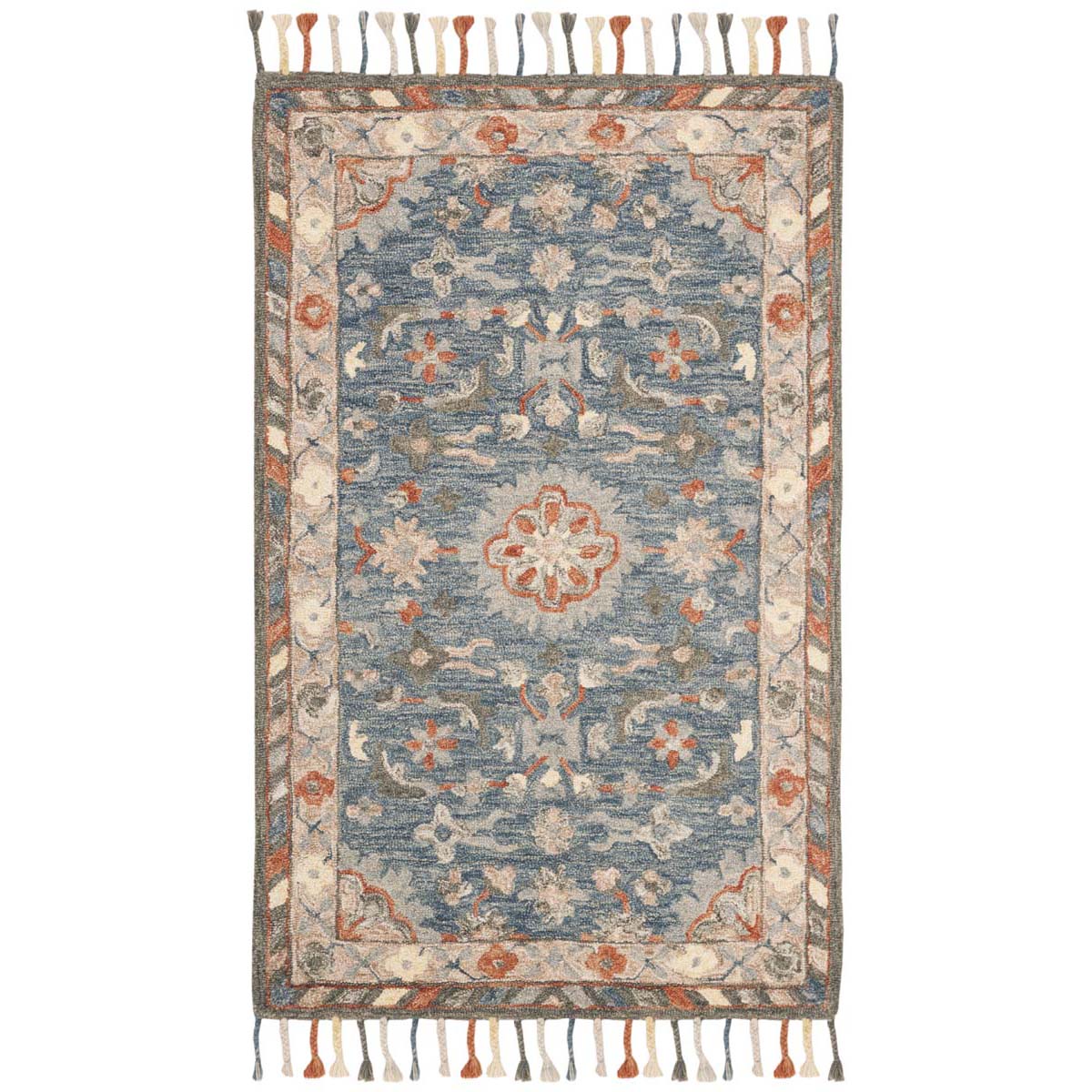 Safavieh Aspen 123 Rug, APN123 - Blue / Rust