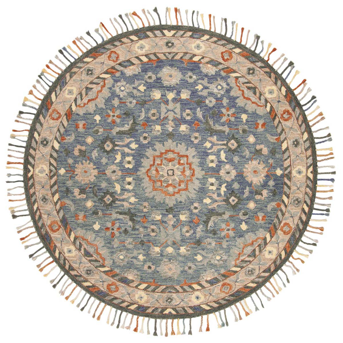 Safavieh Aspen 123 Rug, APN123 - Blue / Rust