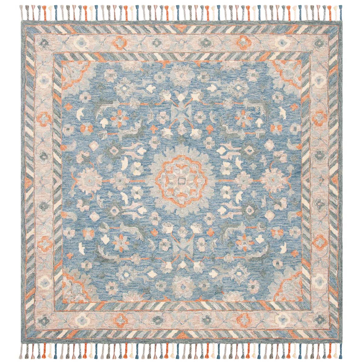 Safavieh Aspen 123 Rug, APN123 - Blue / Rust