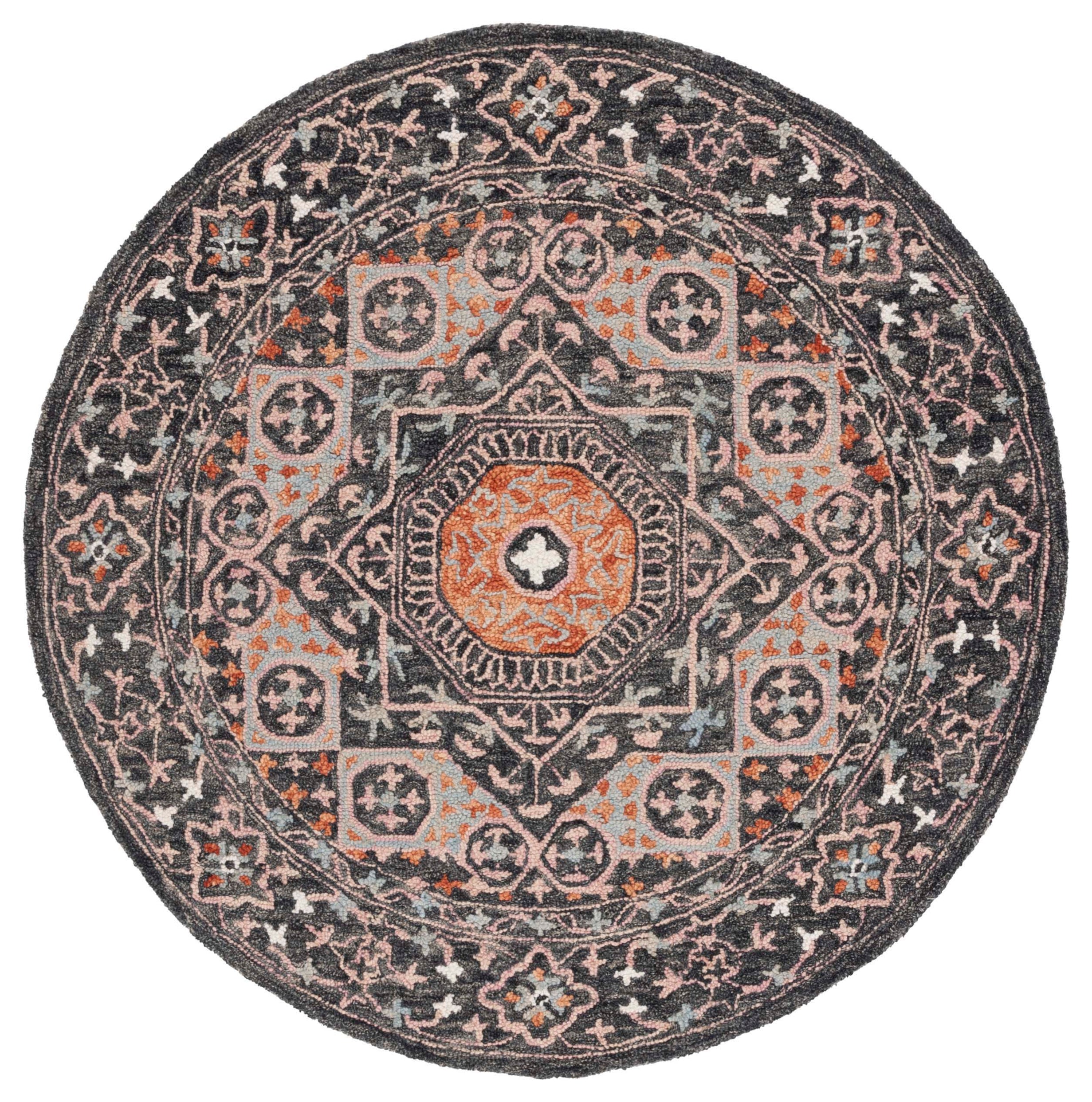 Safavieh Aspen 130 Rug, APN130 - Black / Rust