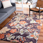 Safavieh Aspen 133 Rug, APN133 - Charcoal / Orange