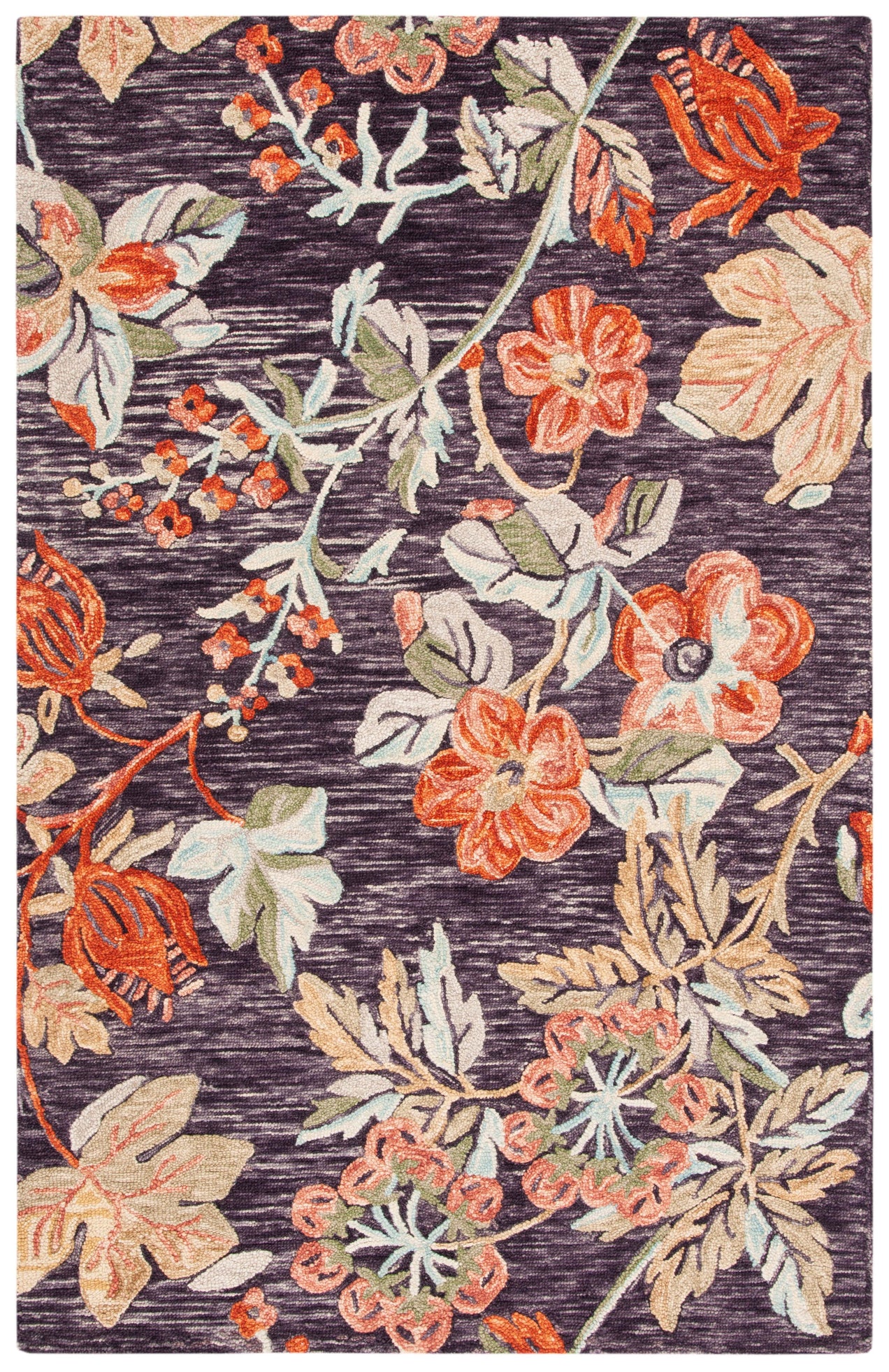 Safavieh Aspen 133 Rug, APN133 - Charcoal / Orange