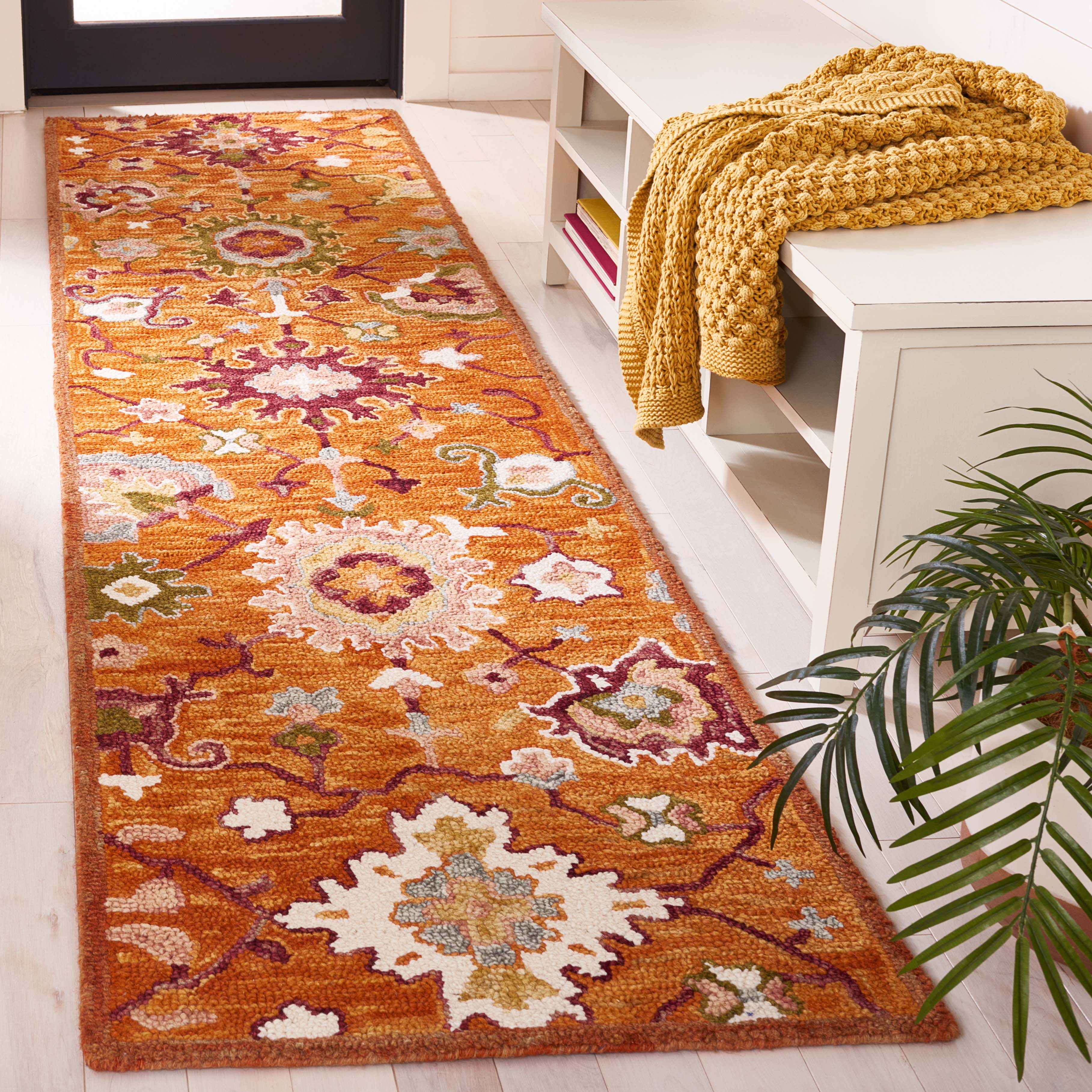 Safavieh Aspen 148 Rug, APN148 - Rust / Green