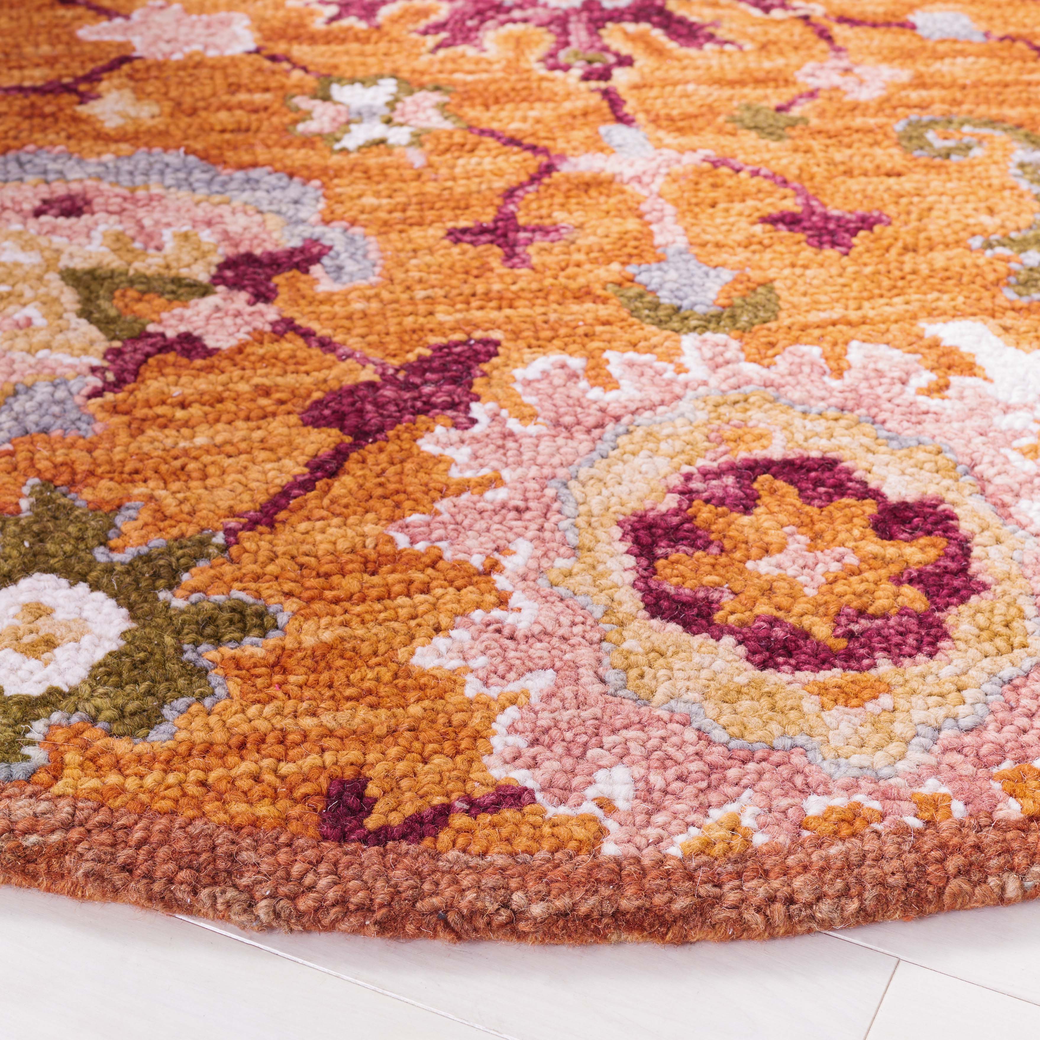 Safavieh Aspen 148 Rug, APN148 - Rust / Green