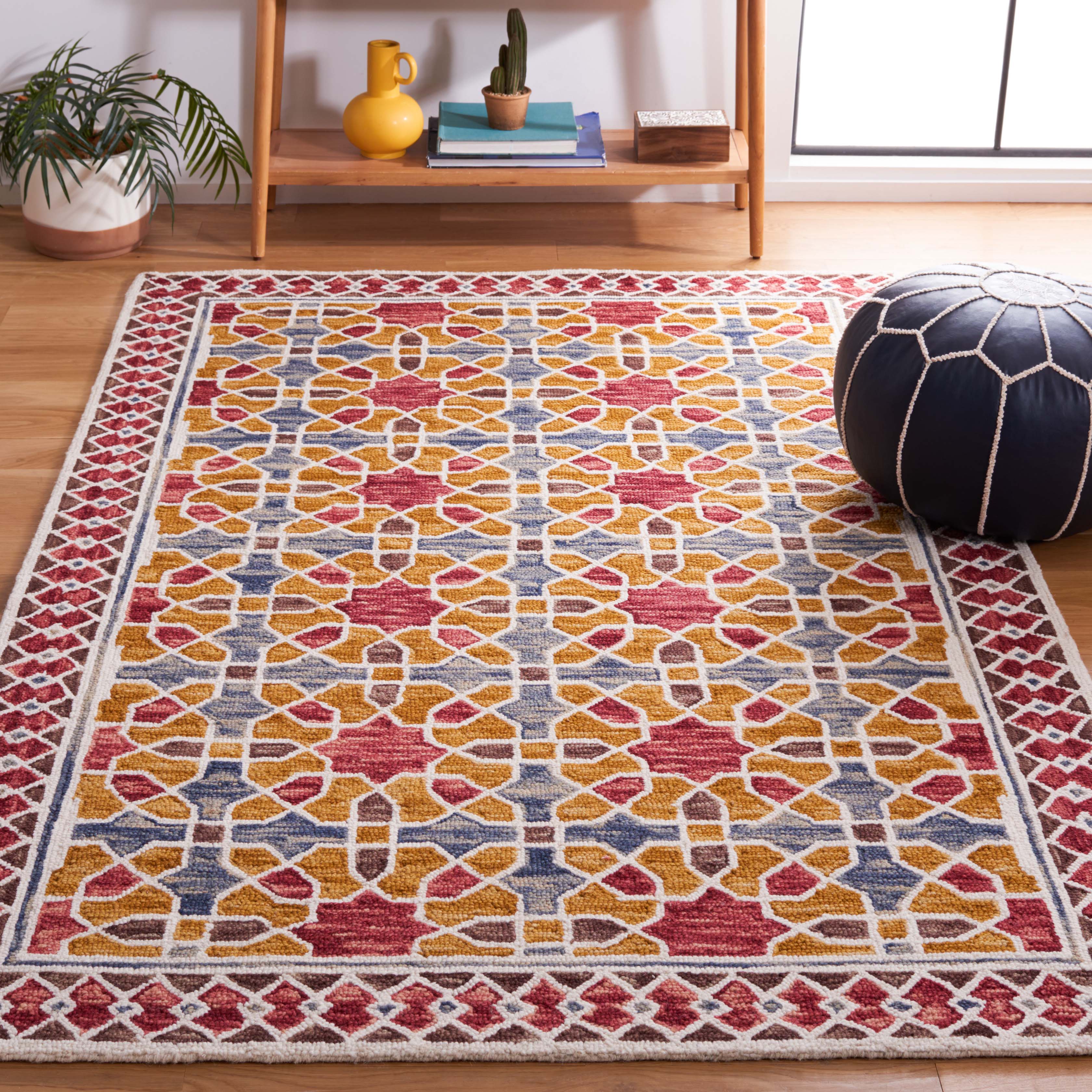 Safavieh Aspen 149 Rug, APN149 - Red / Yellow