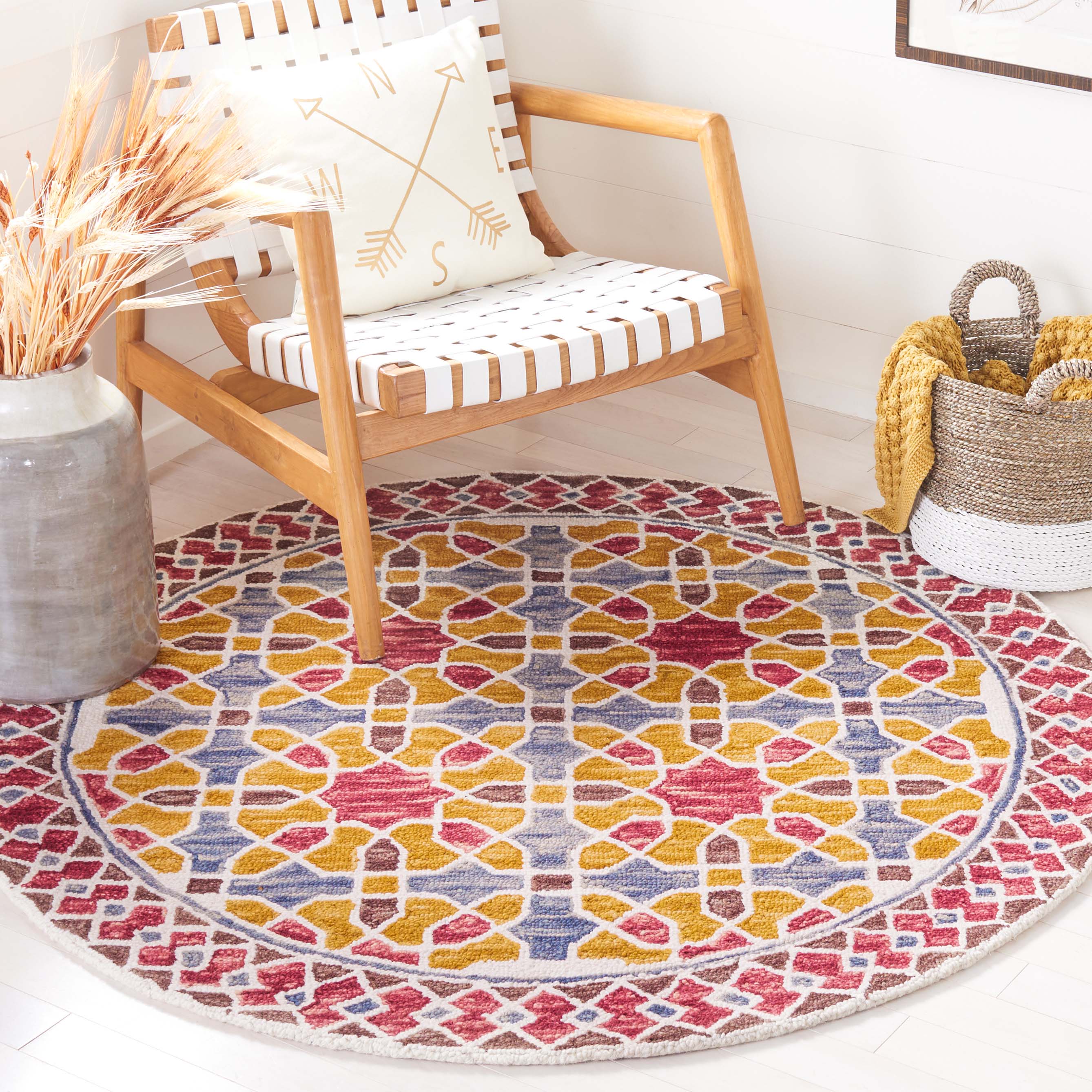 Safavieh Aspen 149 Rug, APN149 - Red / Yellow