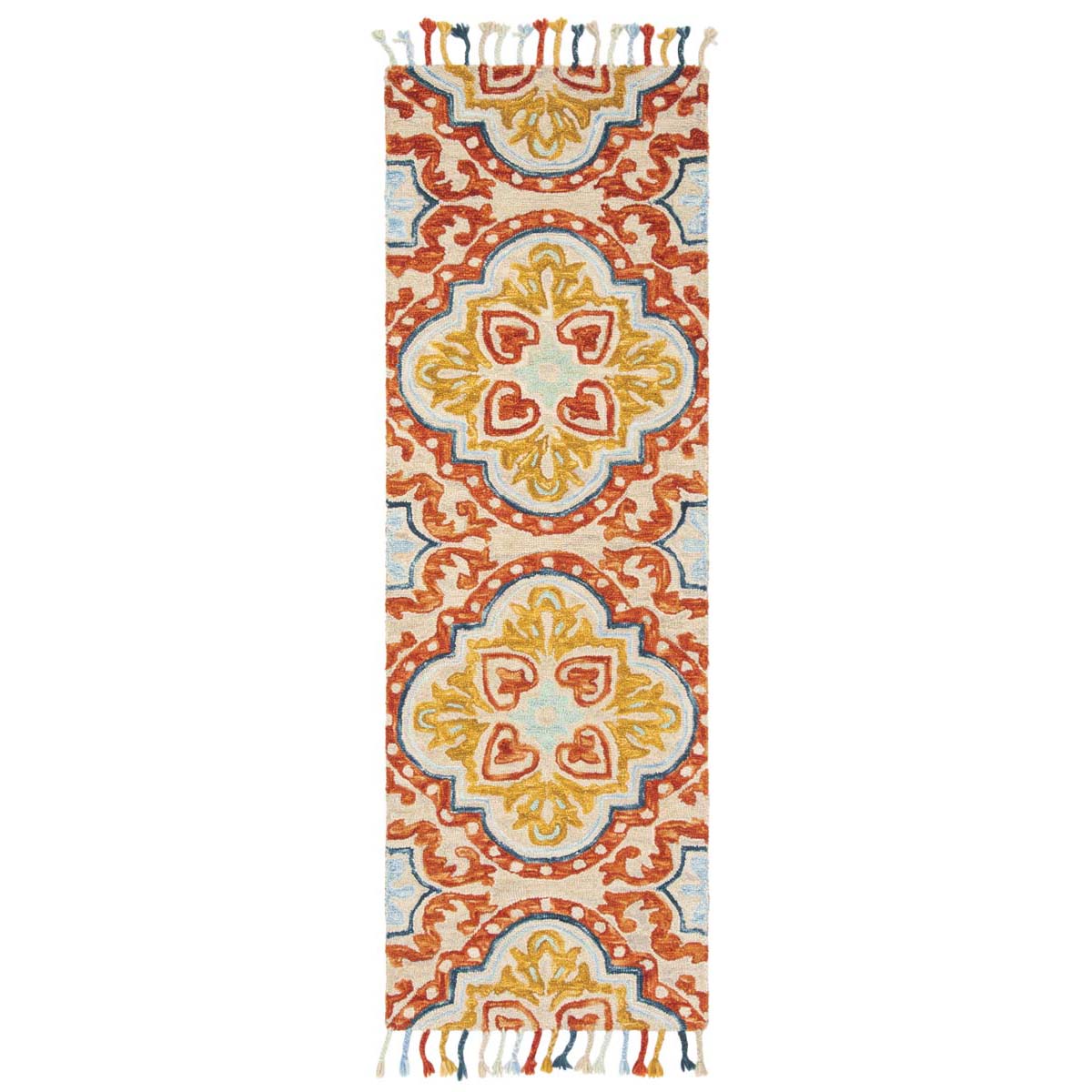 Safavieh Aspen 217 Rug, APN217 - Beige / Rust
