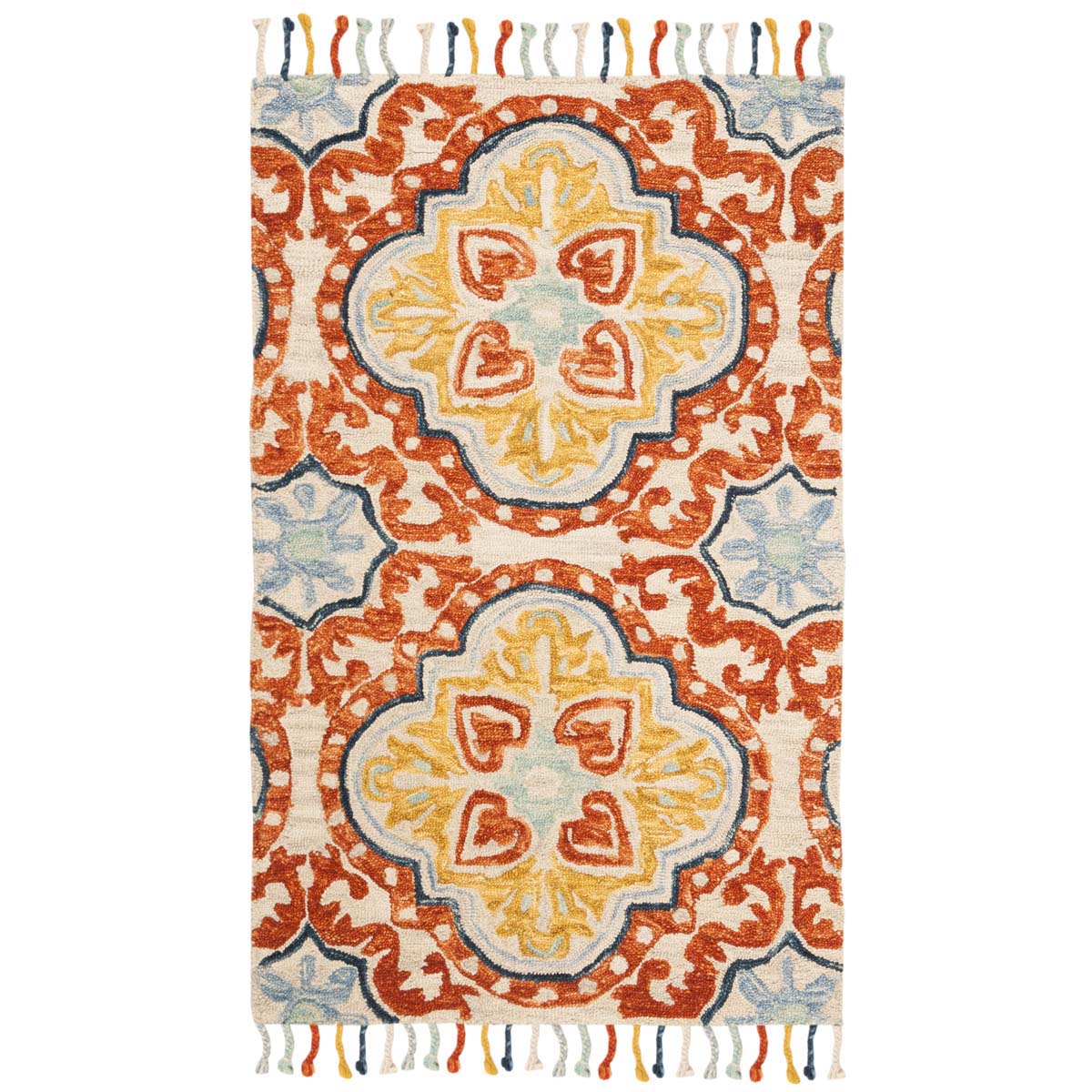 Safavieh Aspen 217 Rug, APN217 - Beige / Rust
