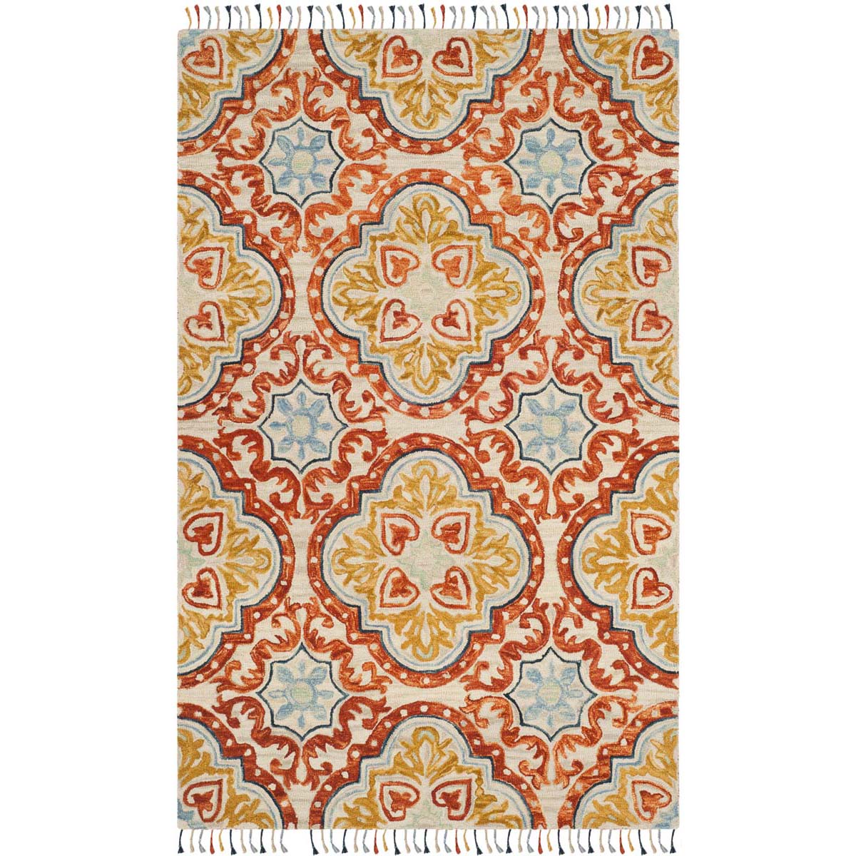 Safavieh Aspen 217 Rug, APN217 - Beige / Rust
