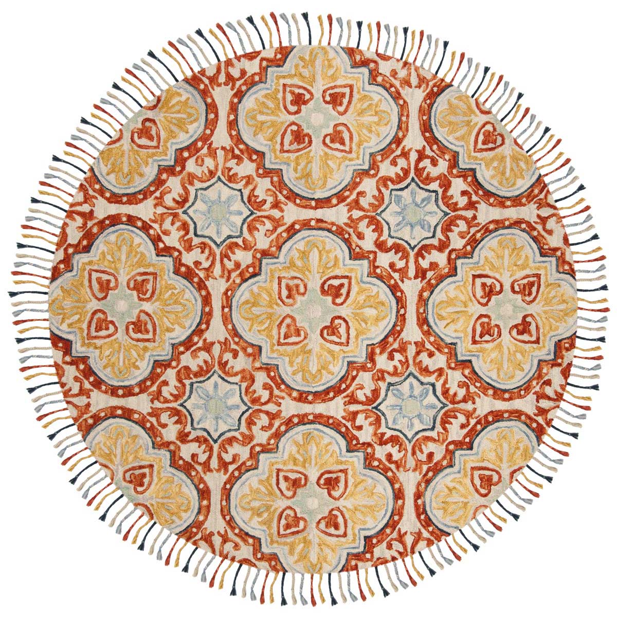 Safavieh Aspen 217 Rug, APN217 - Beige / Rust