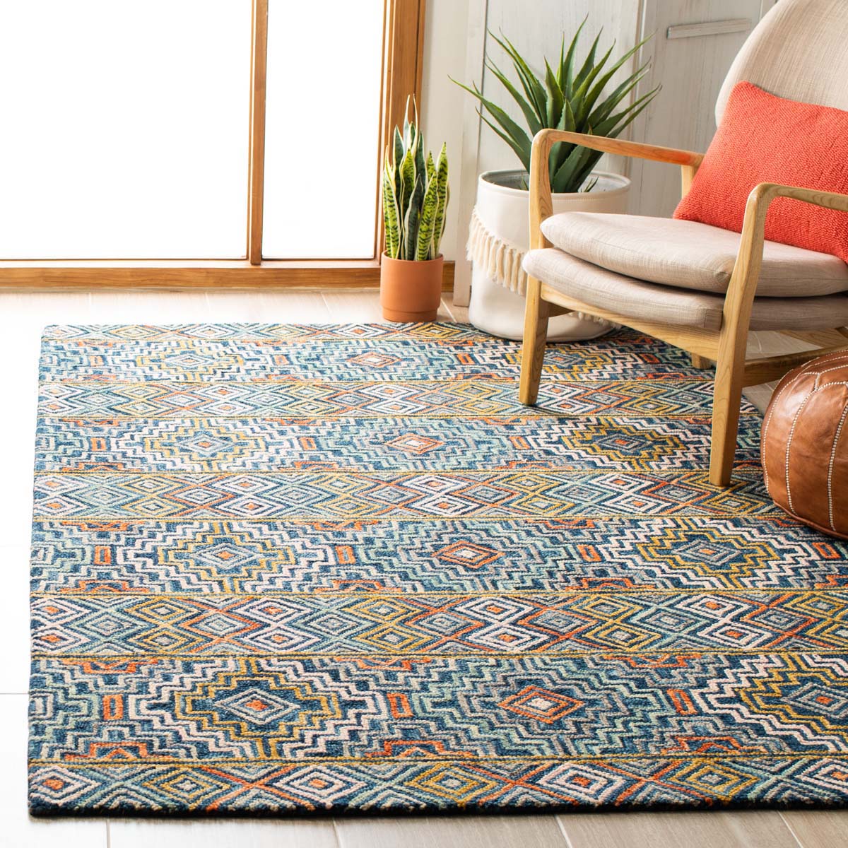 Safavieh Aspen 273 Rug, APN273 - Blue / Gold