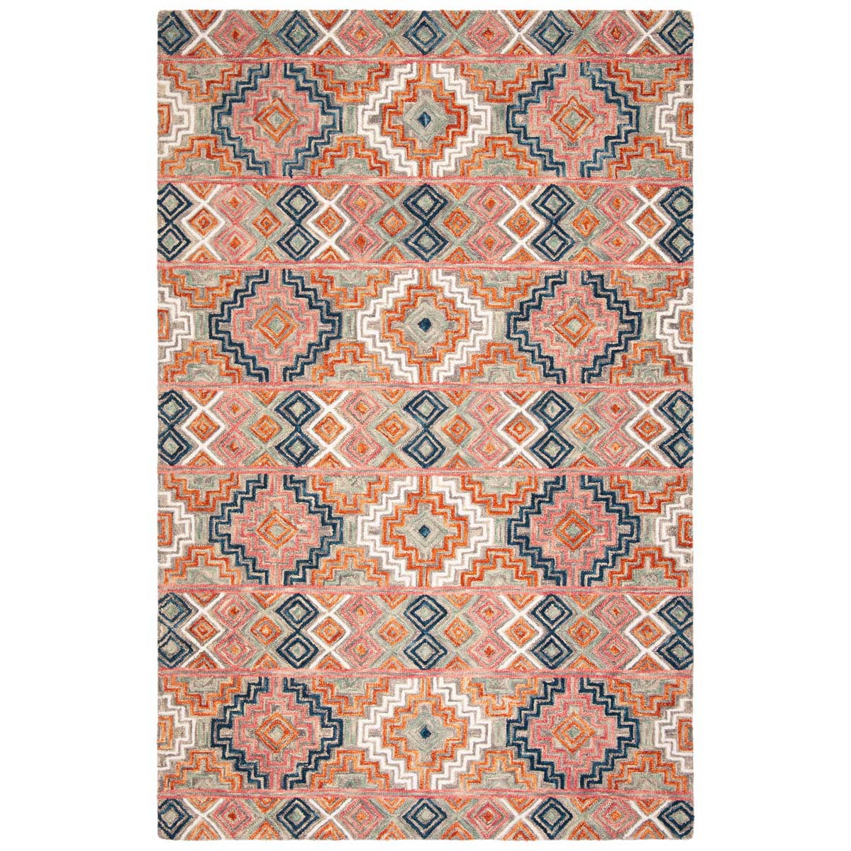 Safavieh Aspen 279 Rug, APN279 - Orange / Fuchsia