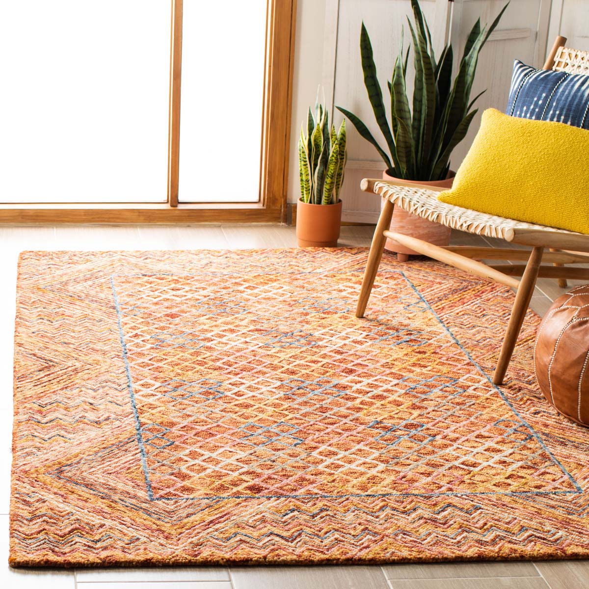 Safavieh Aspen 282 Rug, APN282 - Gold / Pink