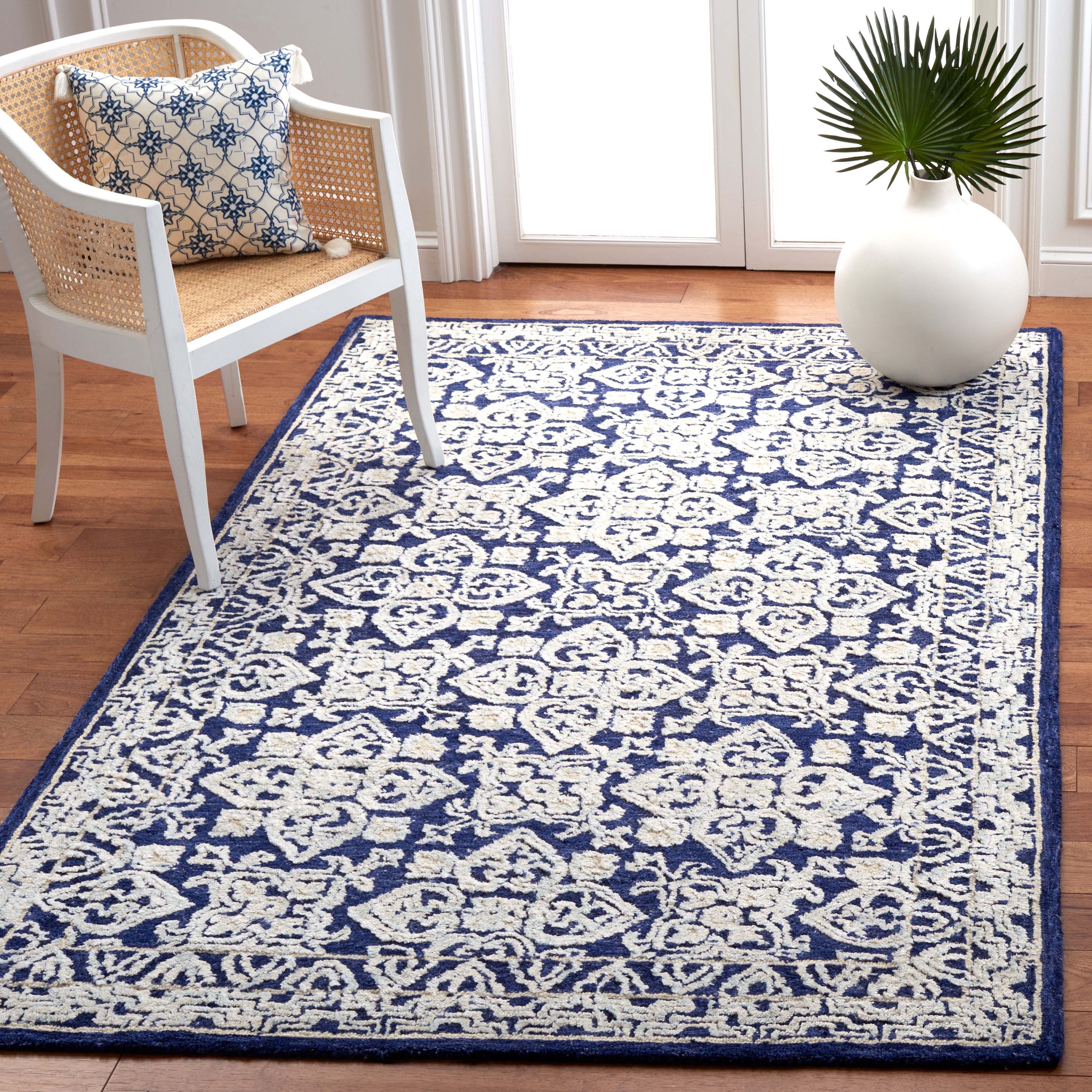 Safavieh Aspen 296 Rug, APN296 - Navy / Ivory