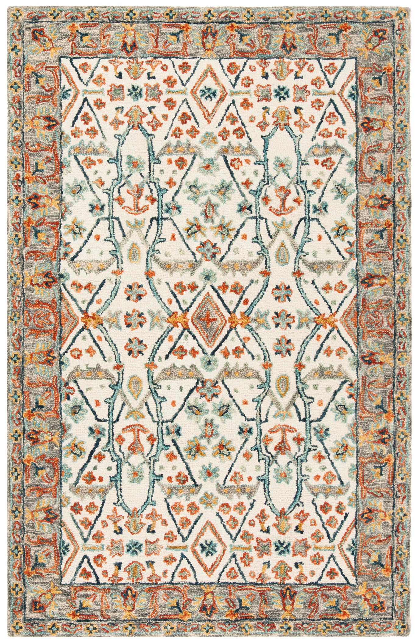 Safavieh Aspen 308 Rug, APN308 - Ivory / Blue