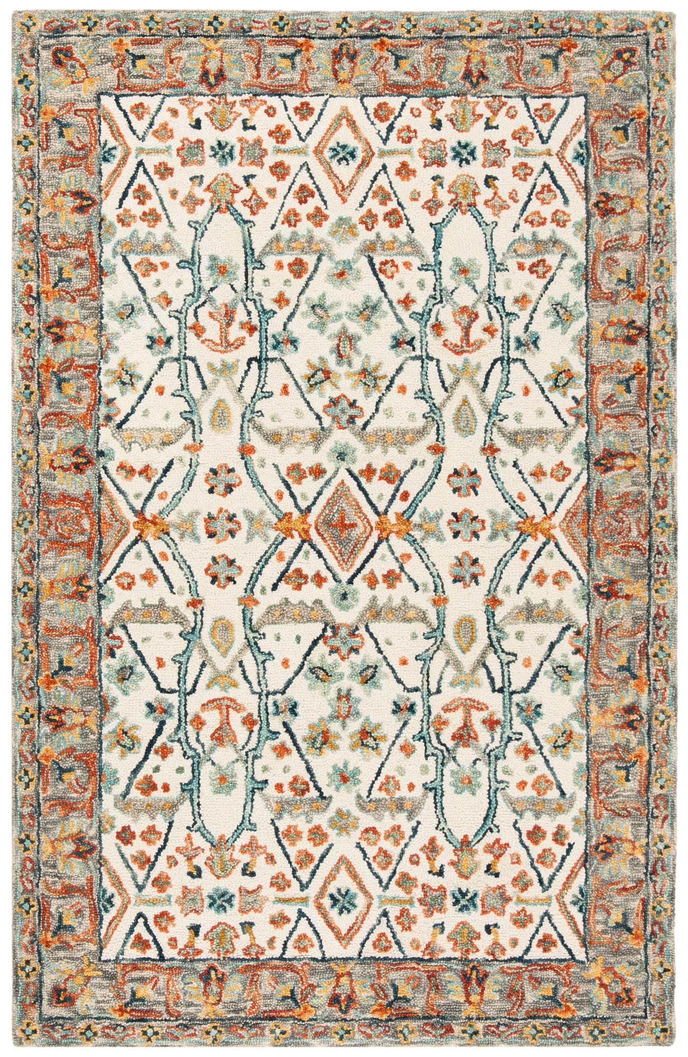 Safavieh Aspen 308 Rug, APN308 - Ivory / Blue
