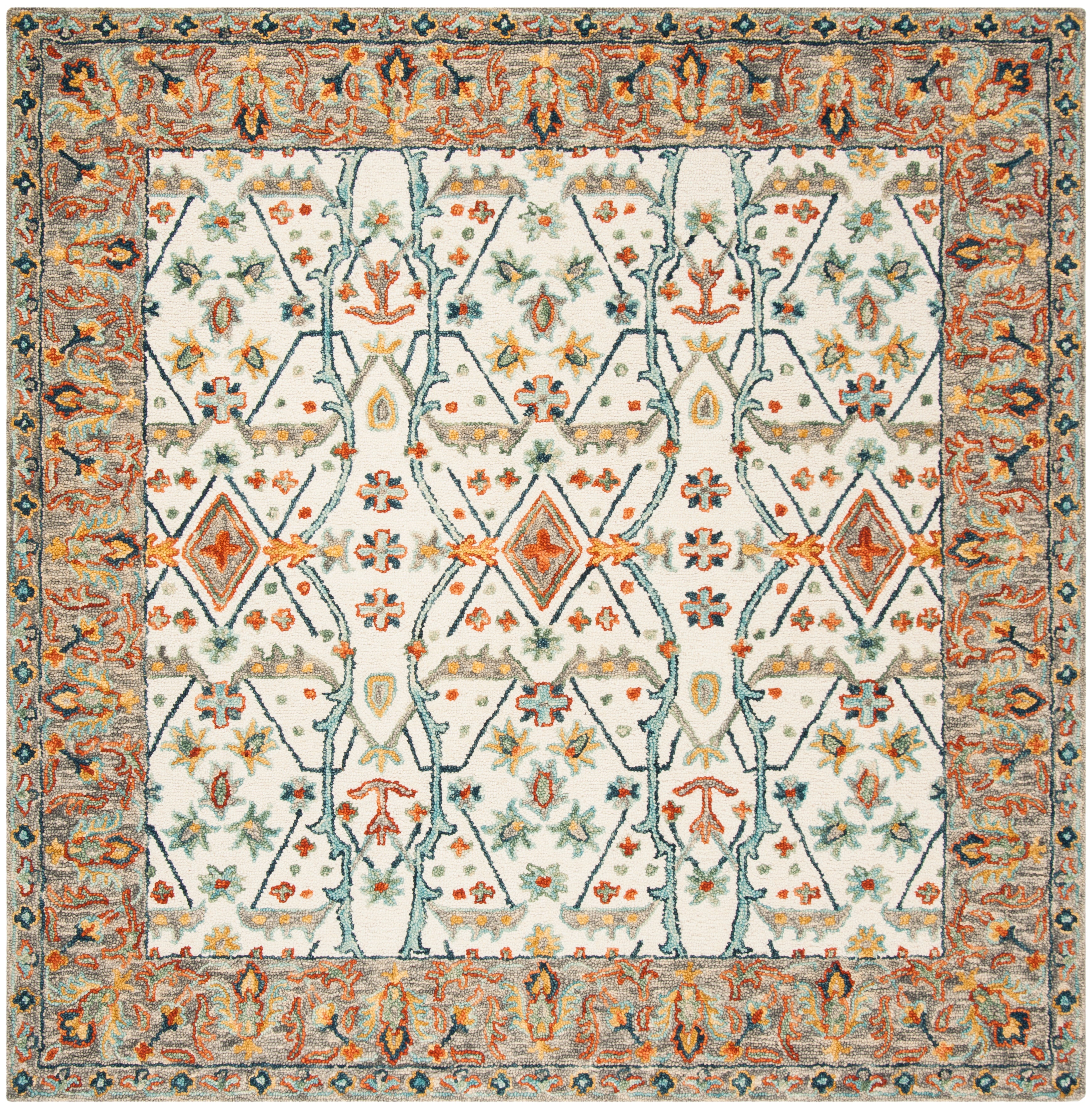 Safavieh Aspen 308 Rug, APN308 - Ivory / Blue