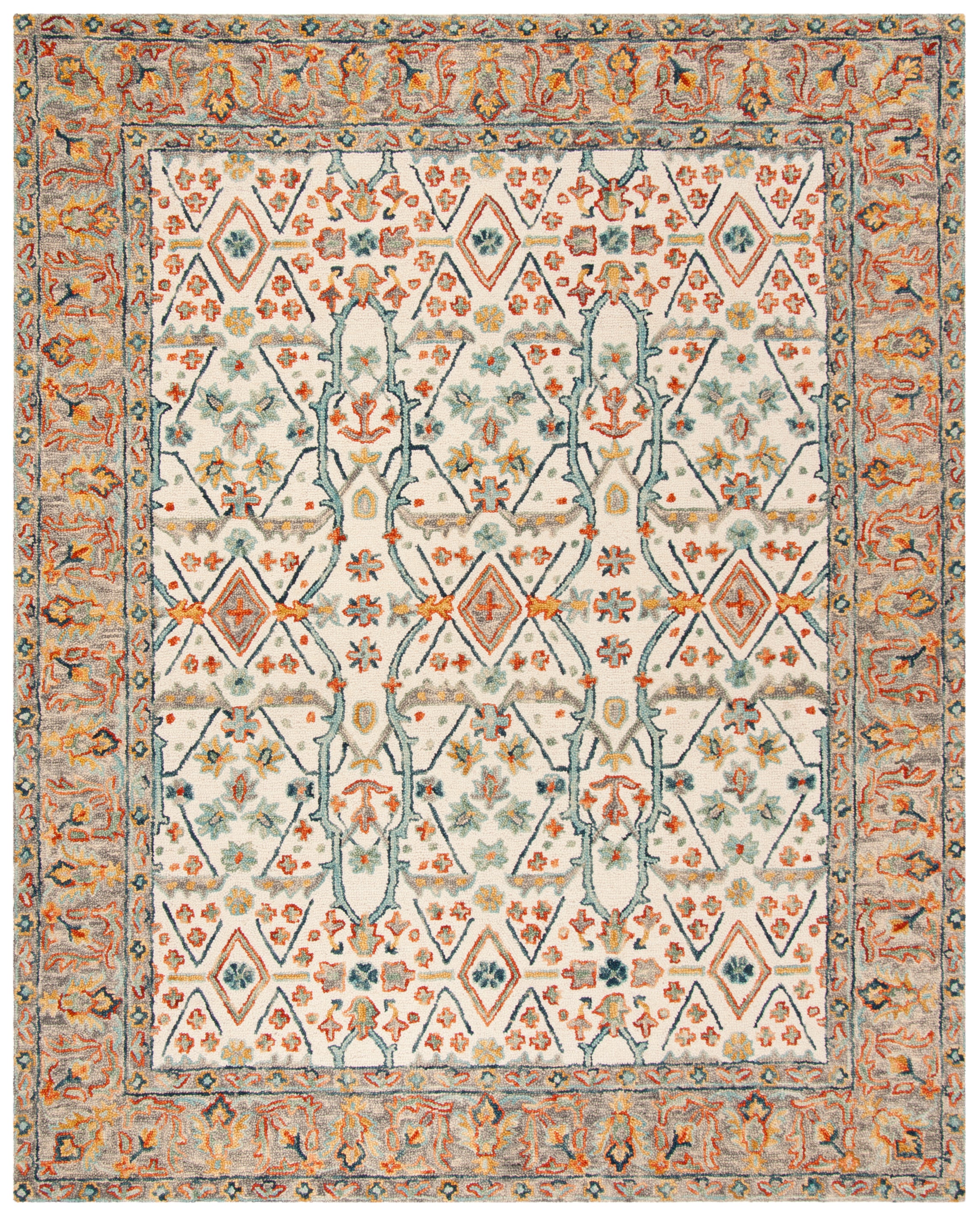 Safavieh Aspen 308 Rug, APN308 - Ivory / Blue