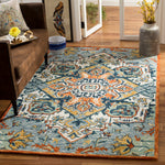 Safavieh Aspen 312 Rug, APN312 - Blue / Rust