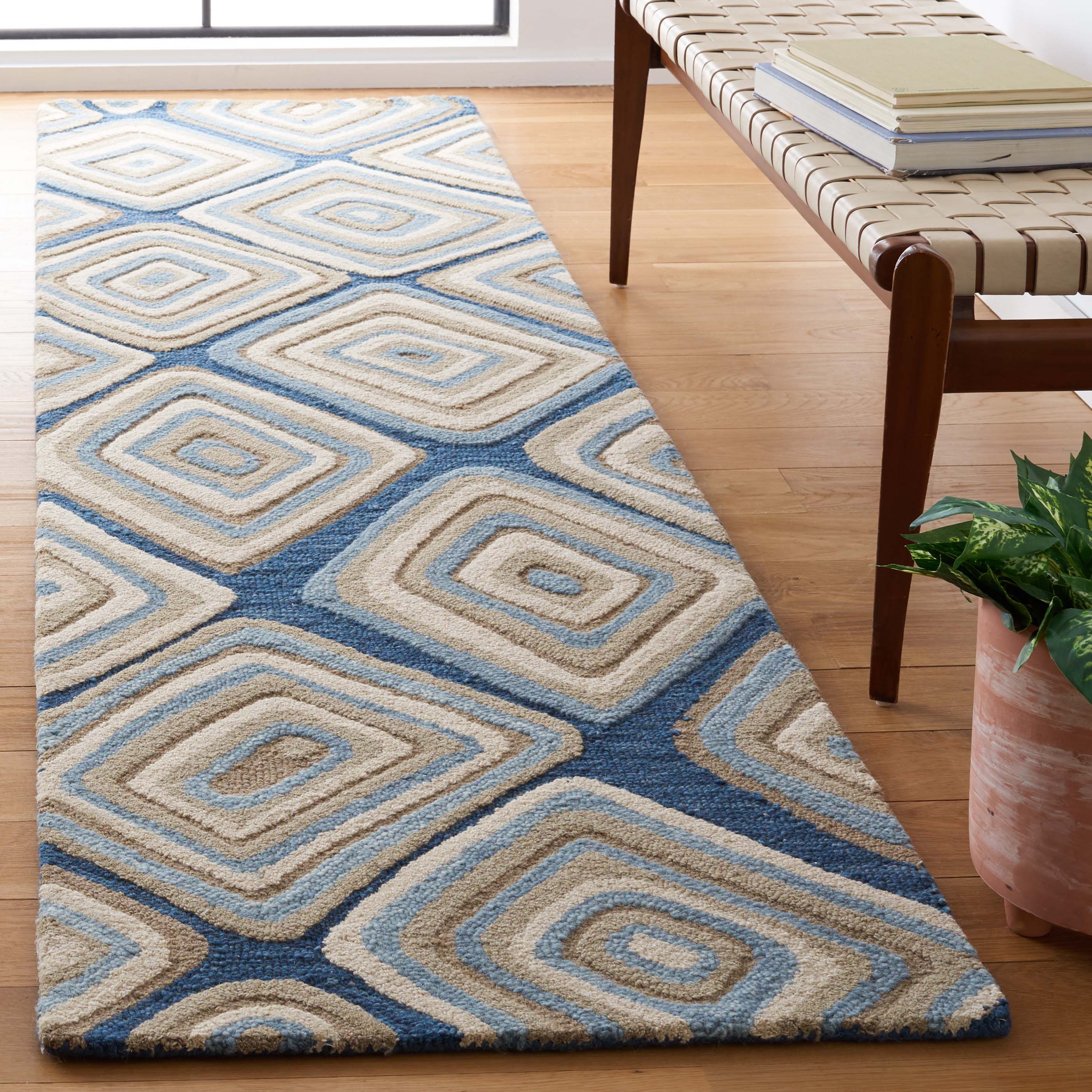 Safavieh Aspen 350 Rug, APN350 - Blue / Beige