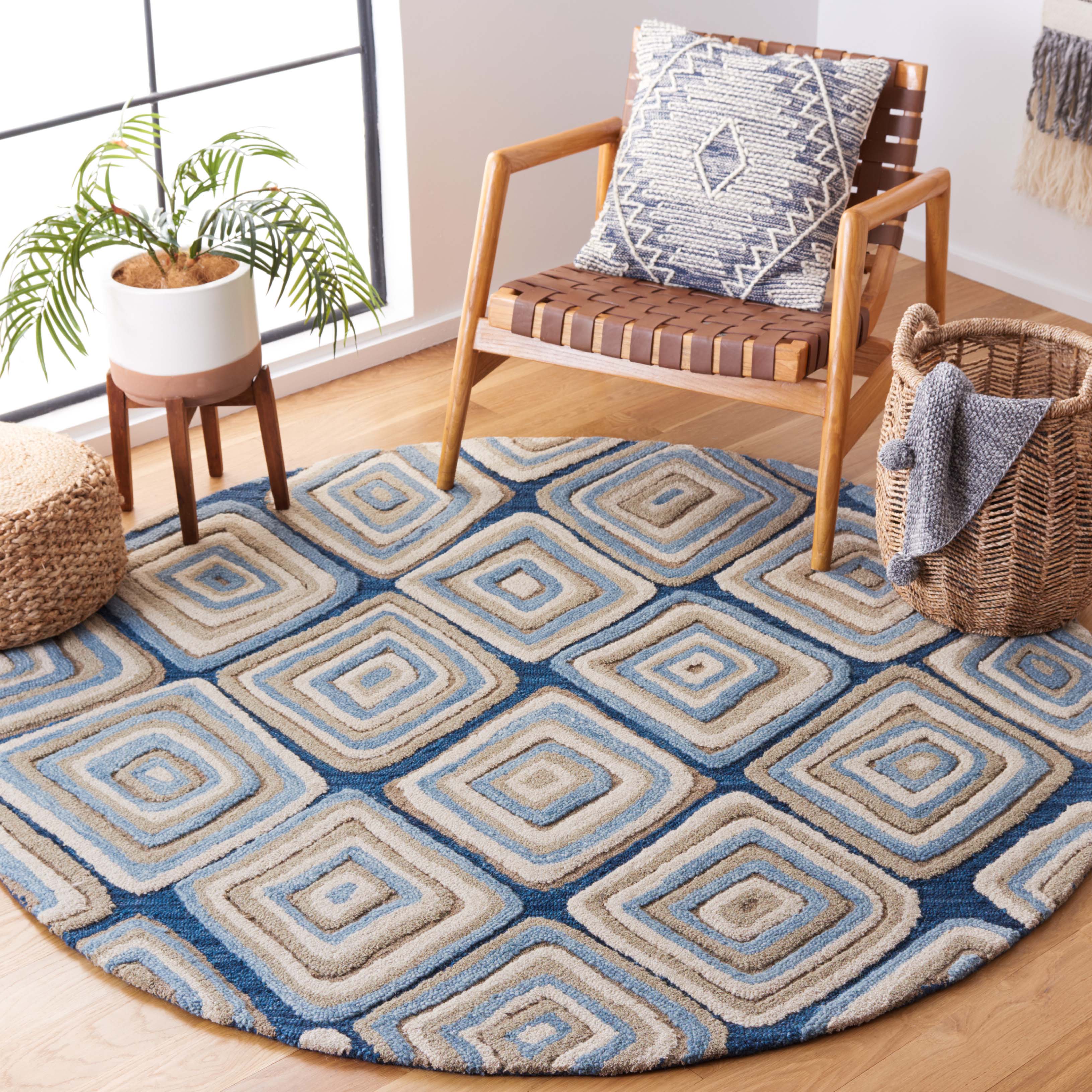 Safavieh Aspen 350 Rug, APN350 - Blue / Beige