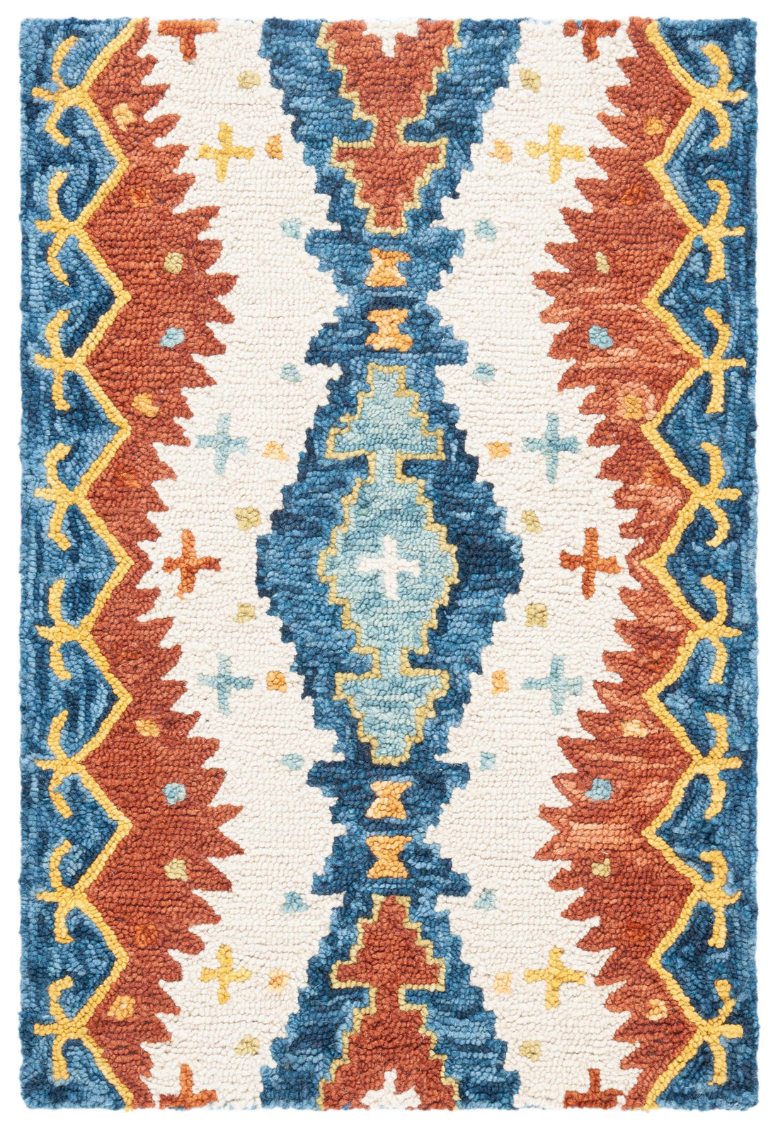 Safavieh Aspen 401 Rug, APN401 - Ivory / Blue