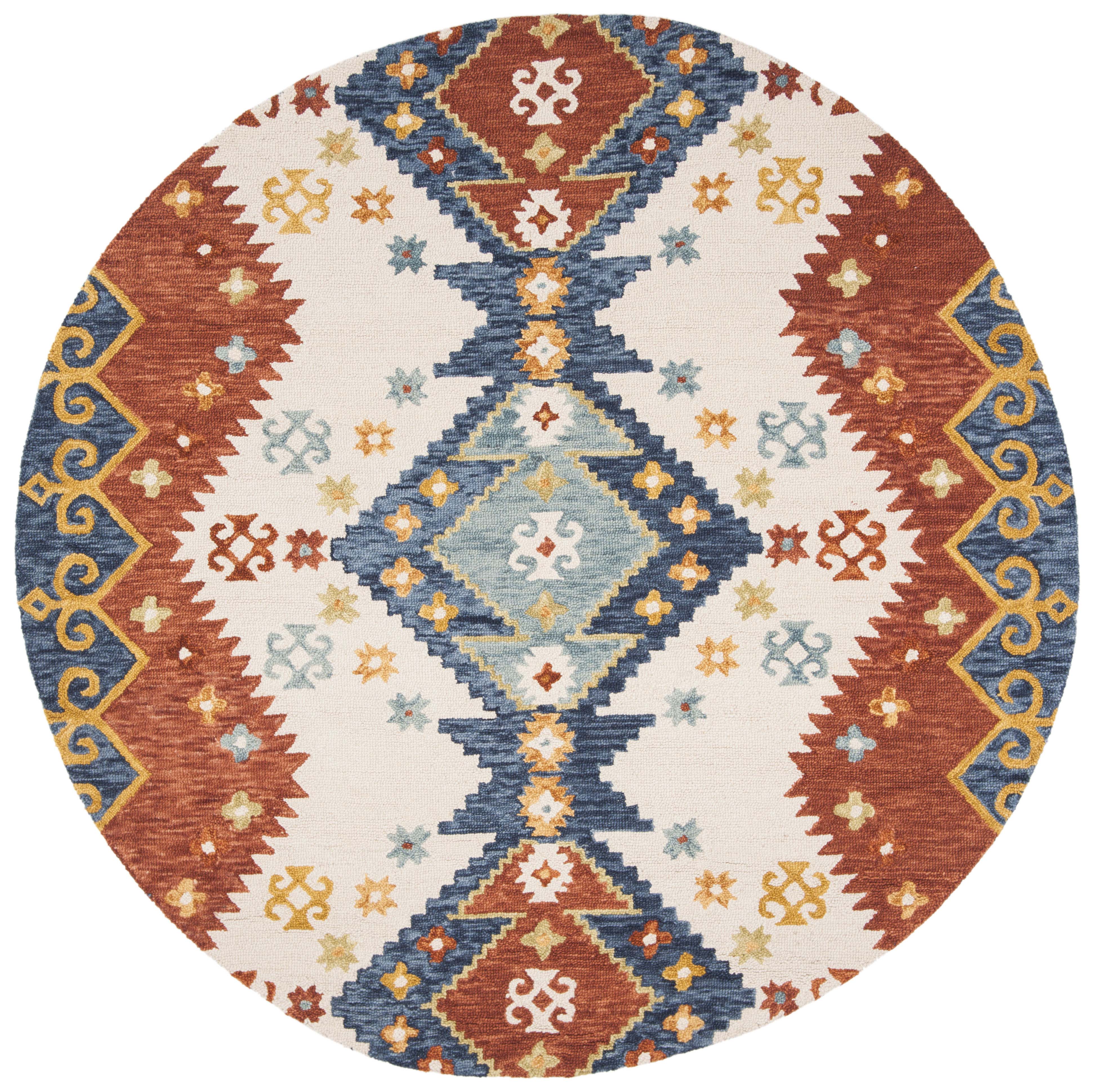 Safavieh Aspen 401 Rug, APN401 - Ivory / Blue