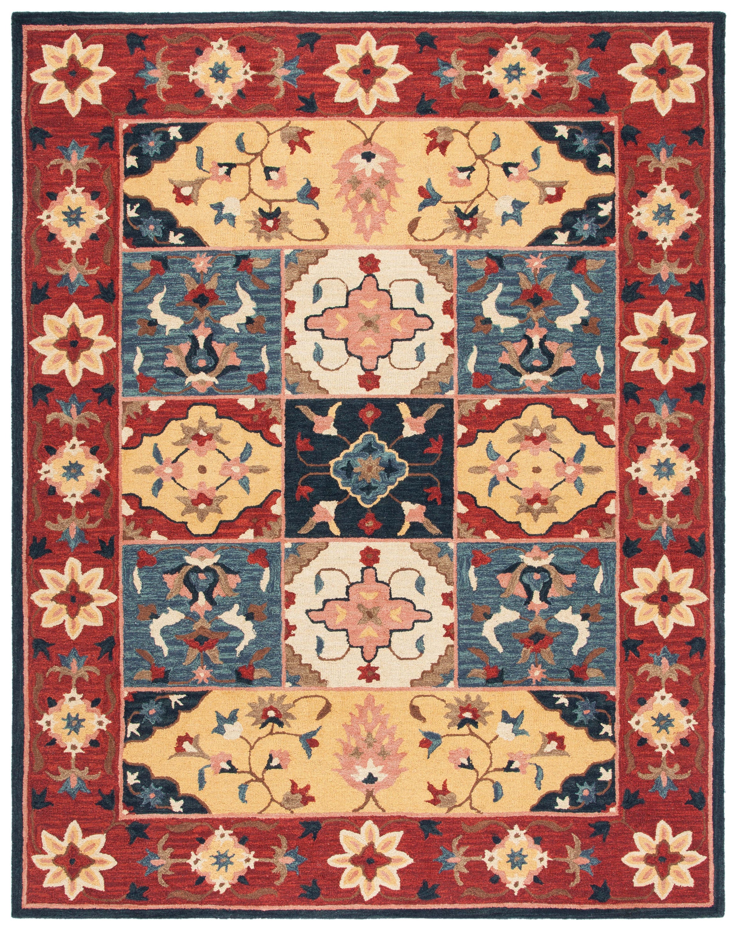 Safavieh Aspen 402 Rug, APN402 - Red / Gold