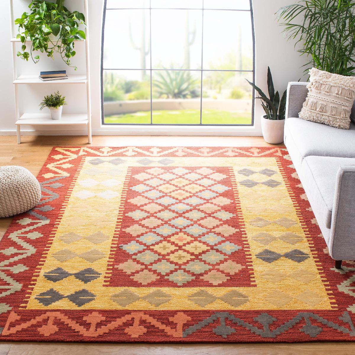Safavieh Aspen 403 Rug, APN403 - Red / Gold