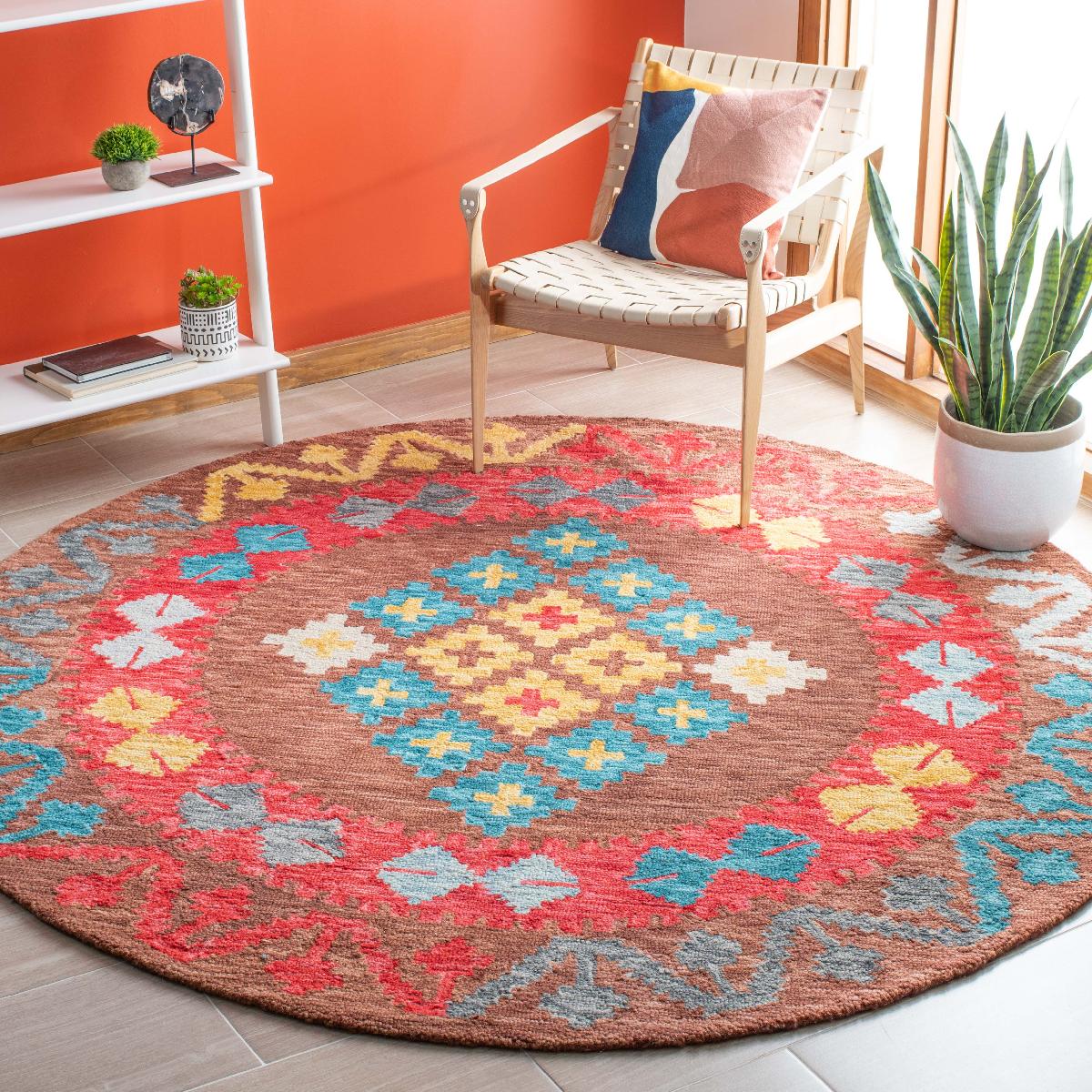 Safavieh Aspen 403 Rug, APN403 - Brown / Red
