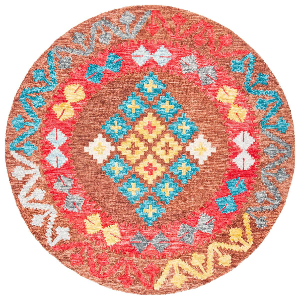 Safavieh Aspen 403 Rug, APN403 - Brown / Red