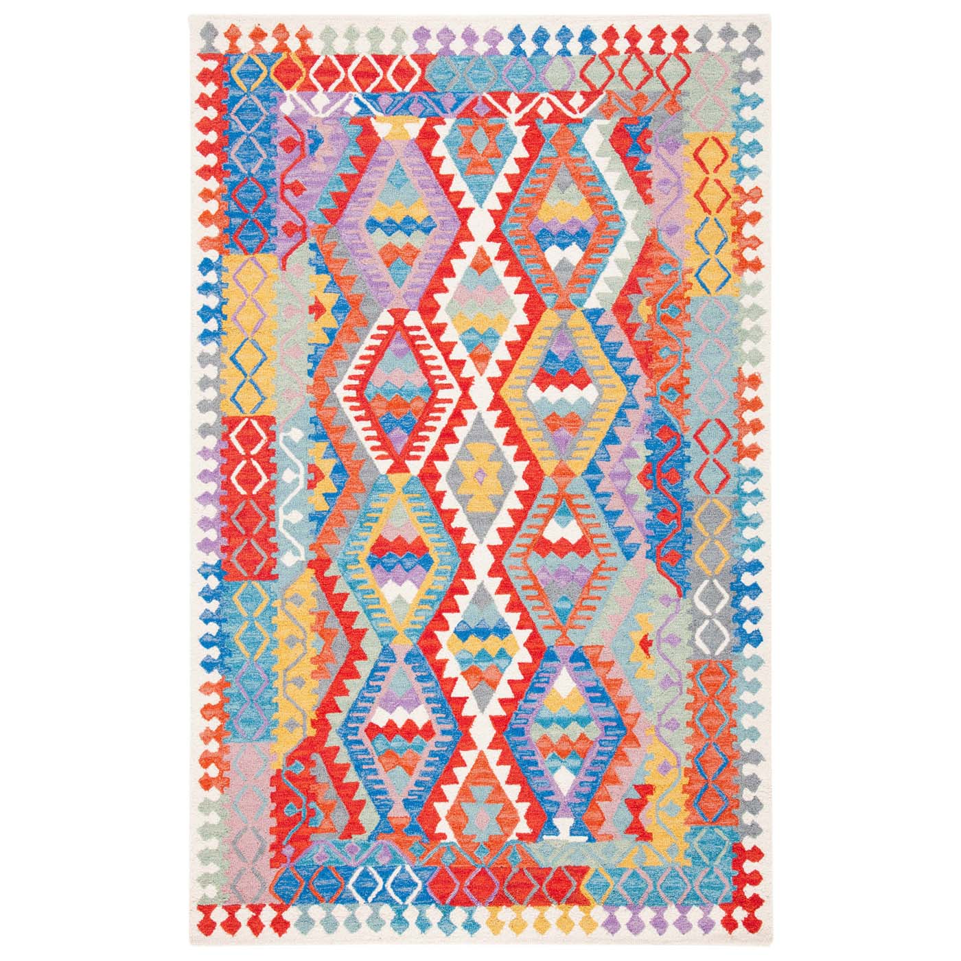 Safavieh Aspen 407 Rug, APN407 - Ivory / Red