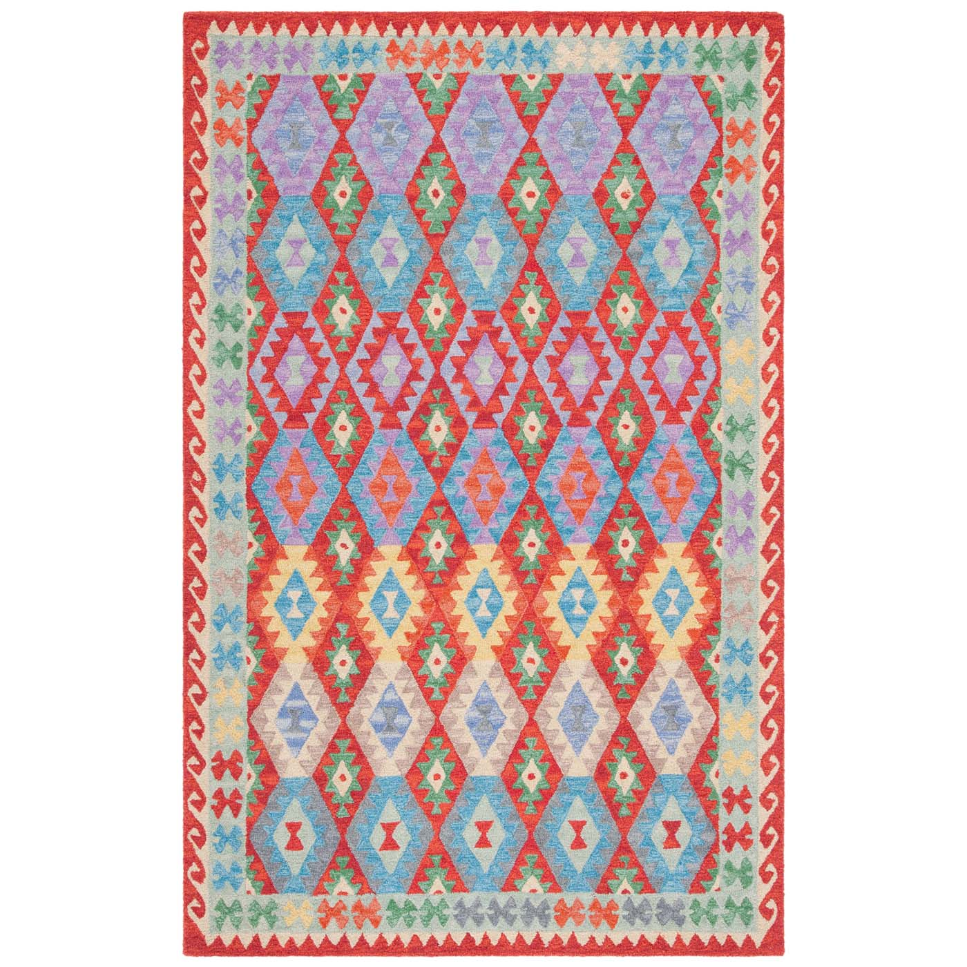 Safavieh Aspen 408 Rug, APN408 - Red / Blue