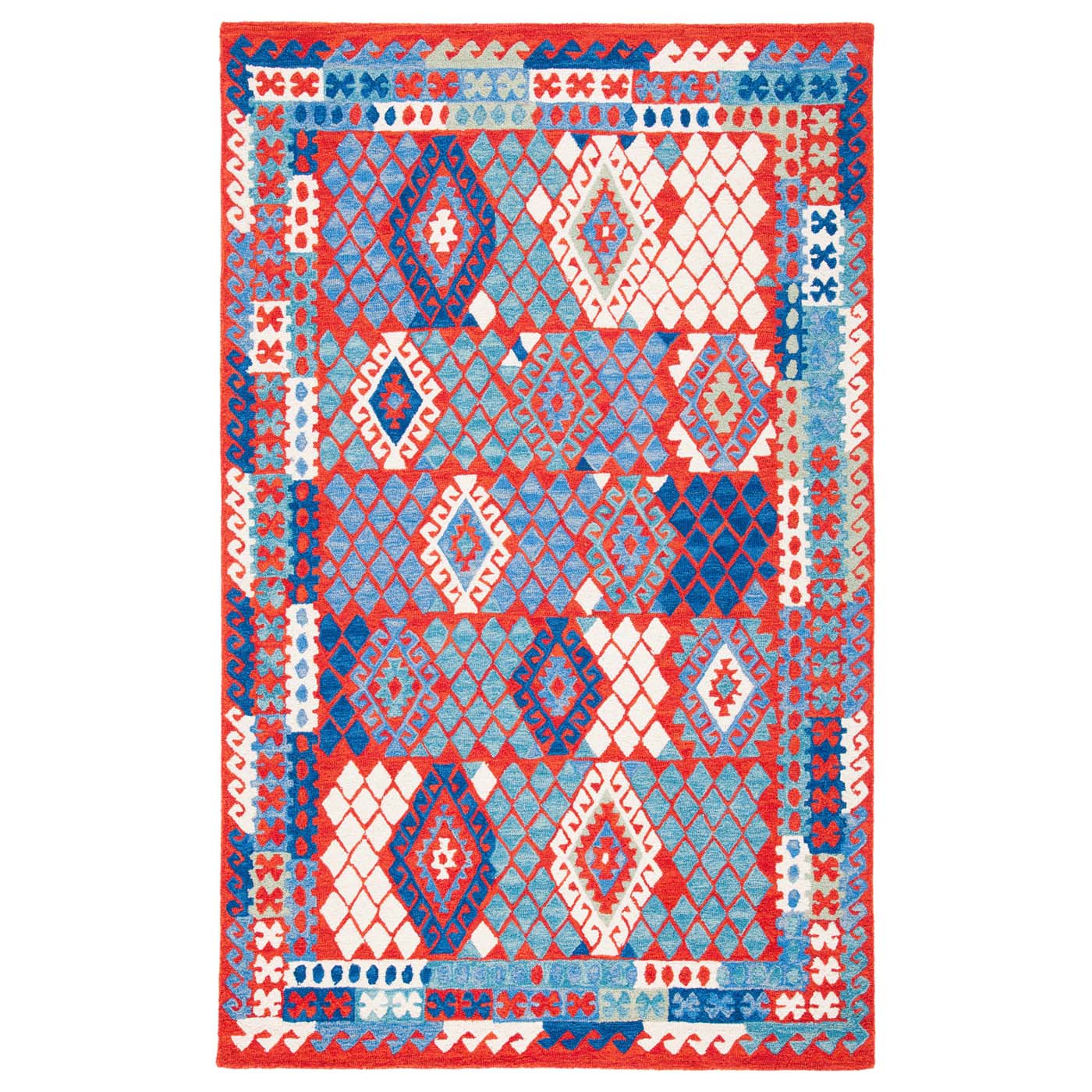 Safavieh Aspen 412 Rug, APN412 - Red / Blue