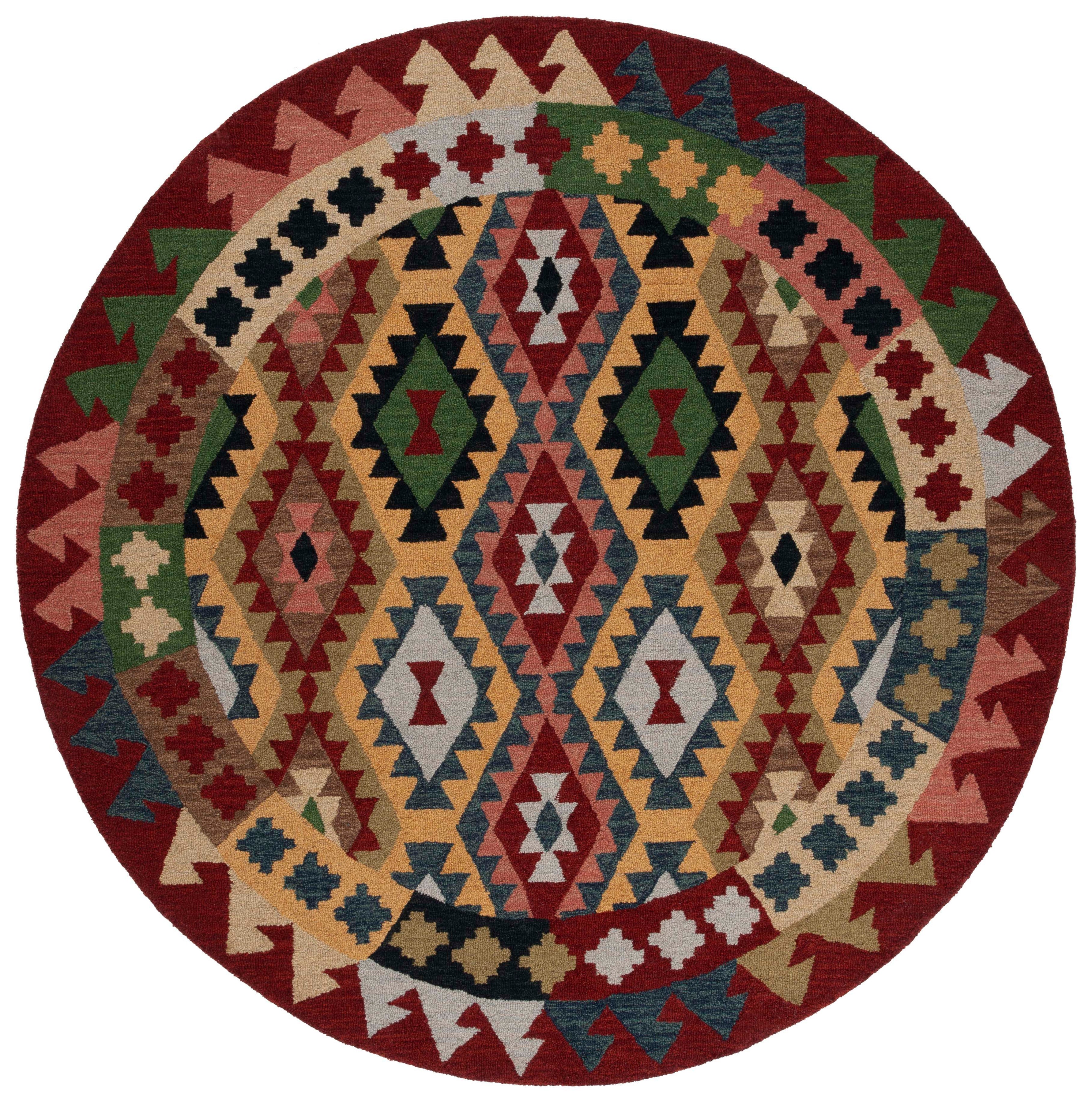 Safavieh Aspen 418 Rug, APN418 - Red / Green
