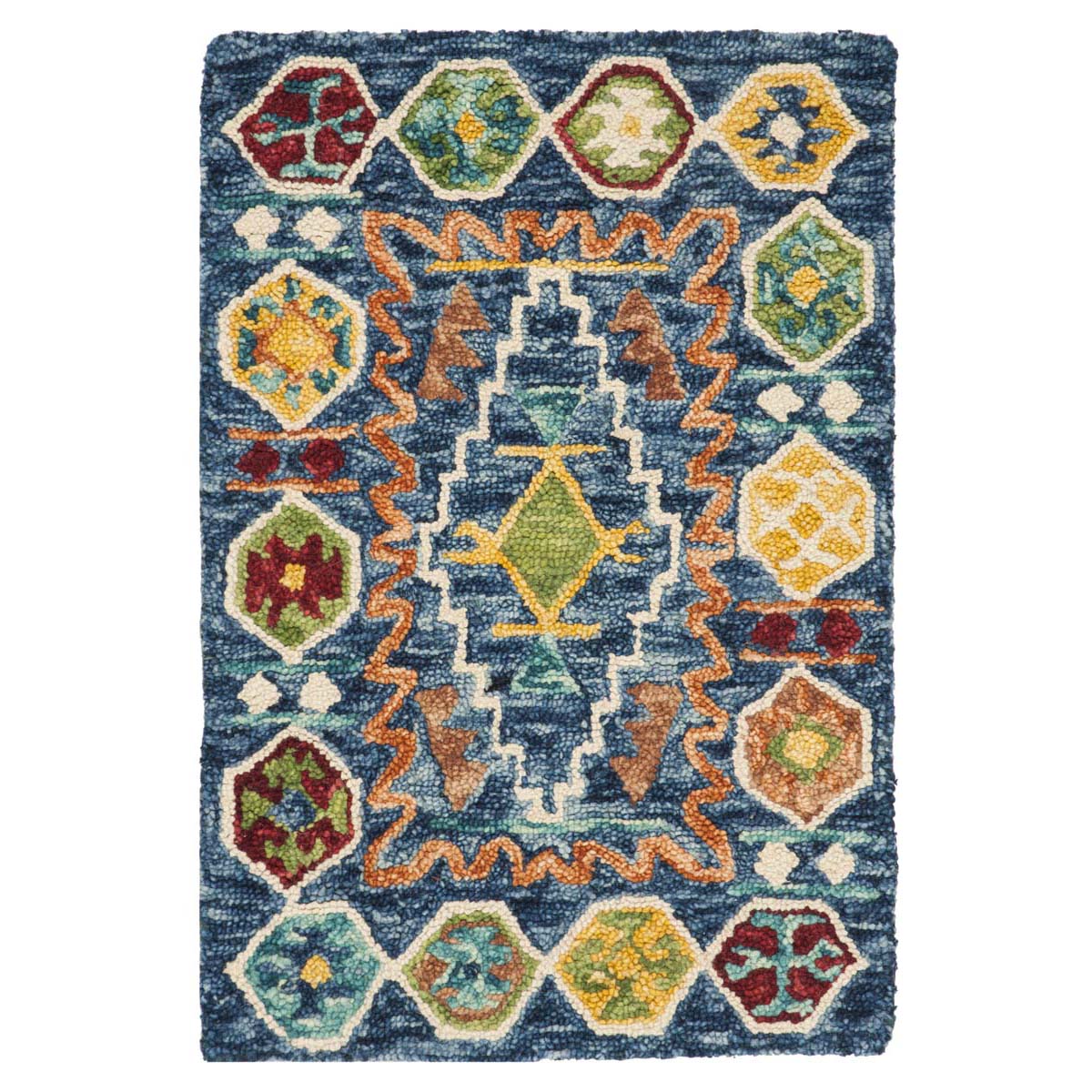 Safavieh Aspen 501 Rug, APN501 - Navy / Gold
