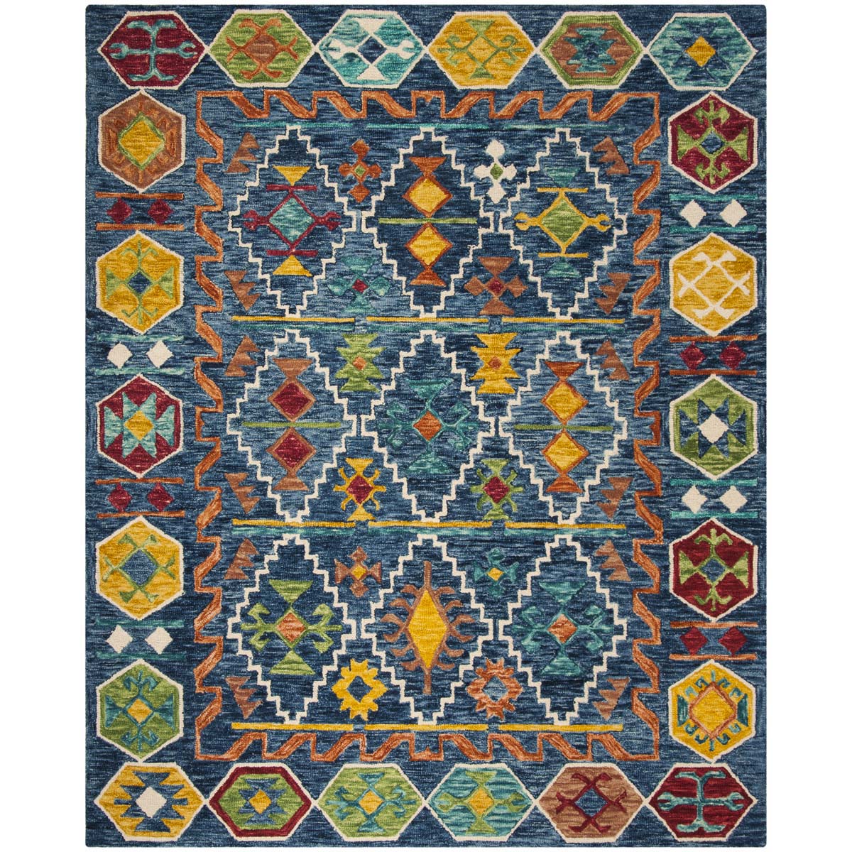 Safavieh Aspen 501 Rug, APN501 - Navy / Gold