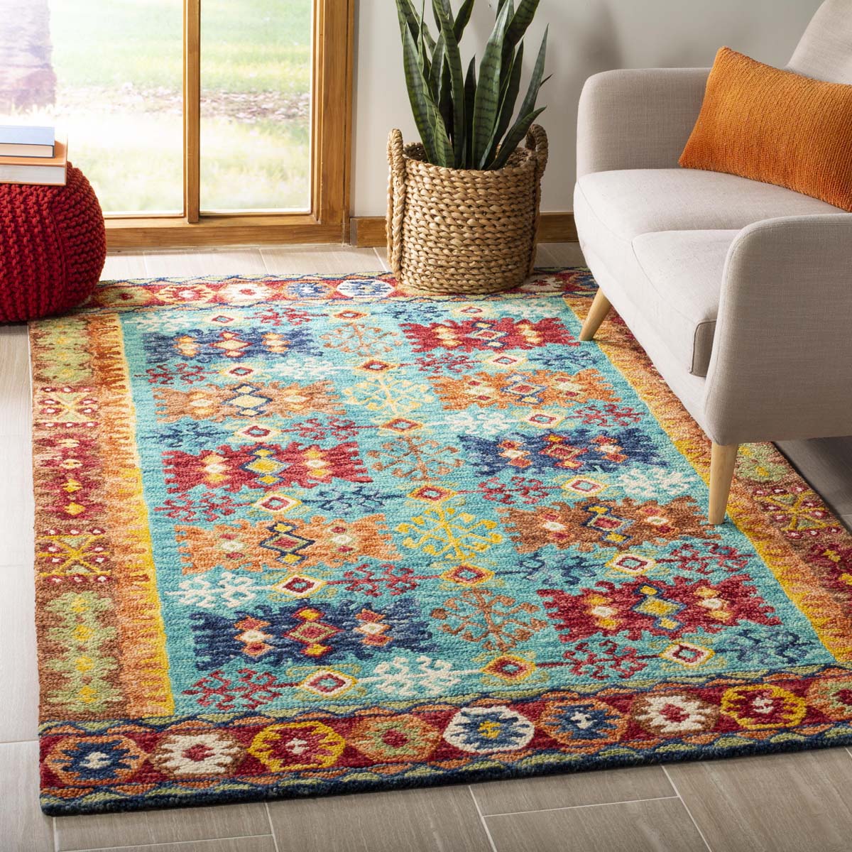 Safavieh Aspen 503 Rug, APN503 - Blue / Red