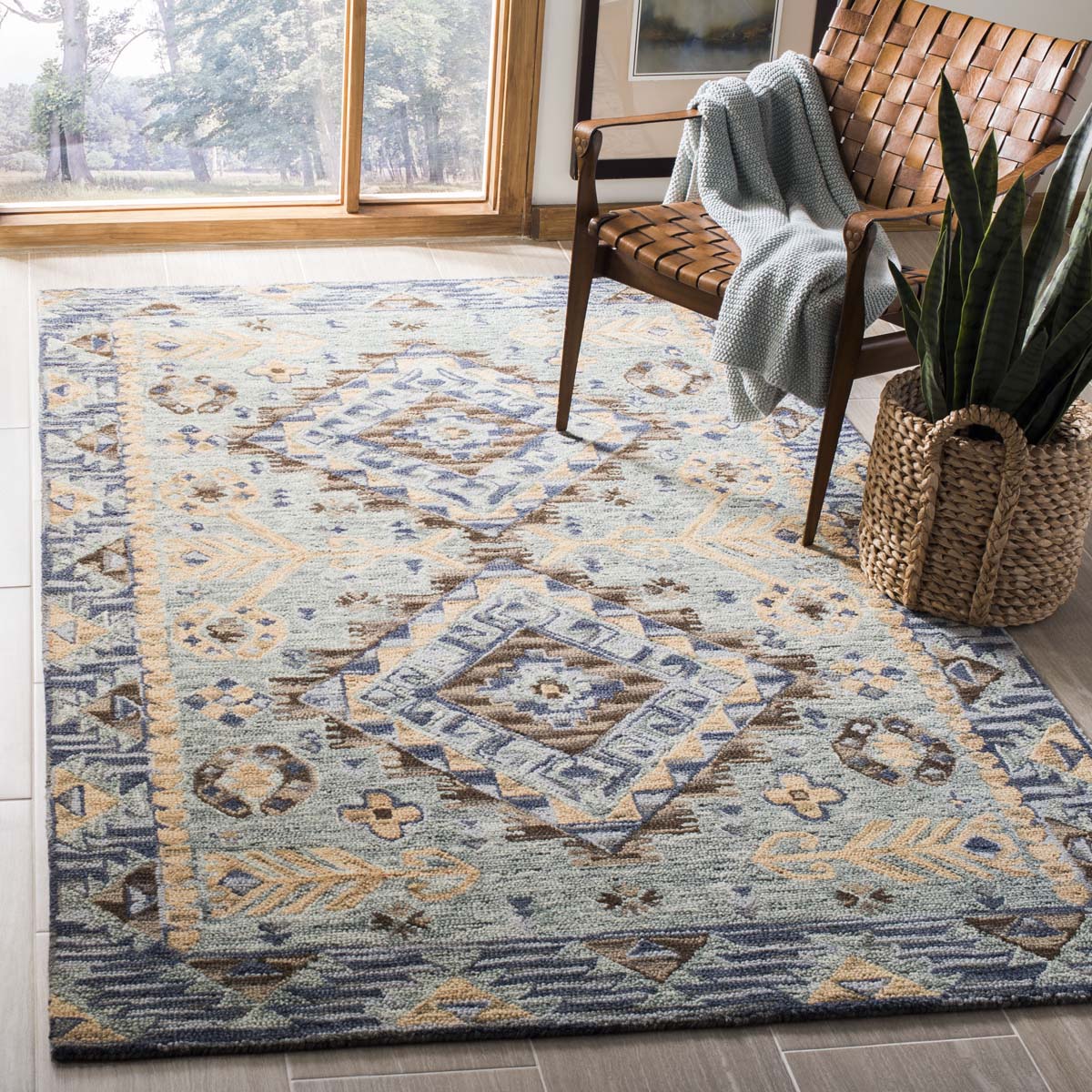 Safavieh Aspen 504 Rug, APN504 - Blue / Beige