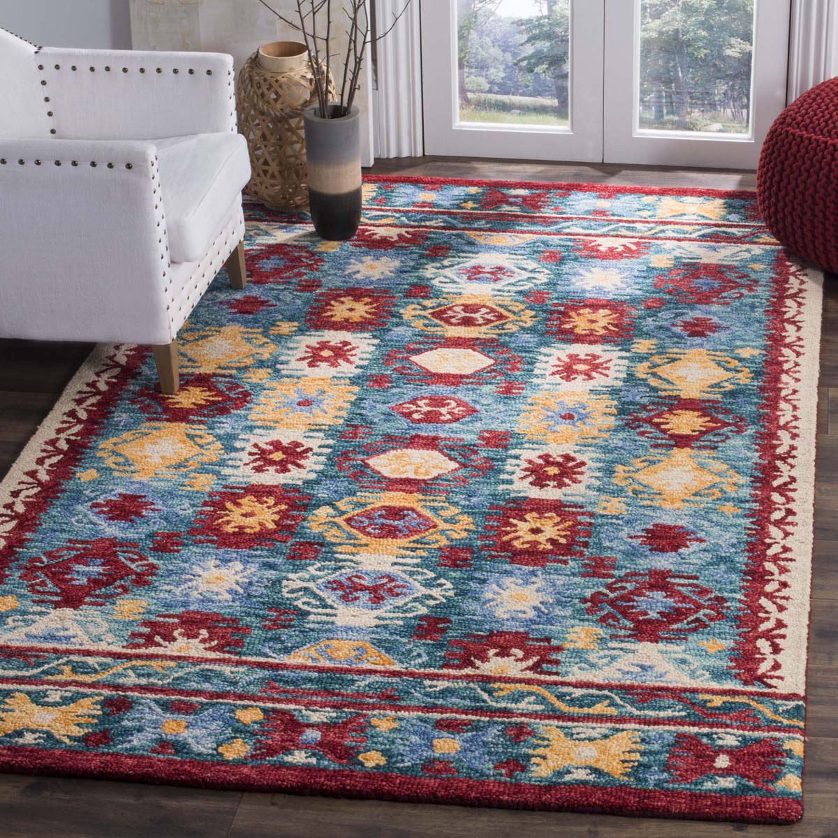 Safavieh Aspen 505 Rug, APN505 - Blue / Red